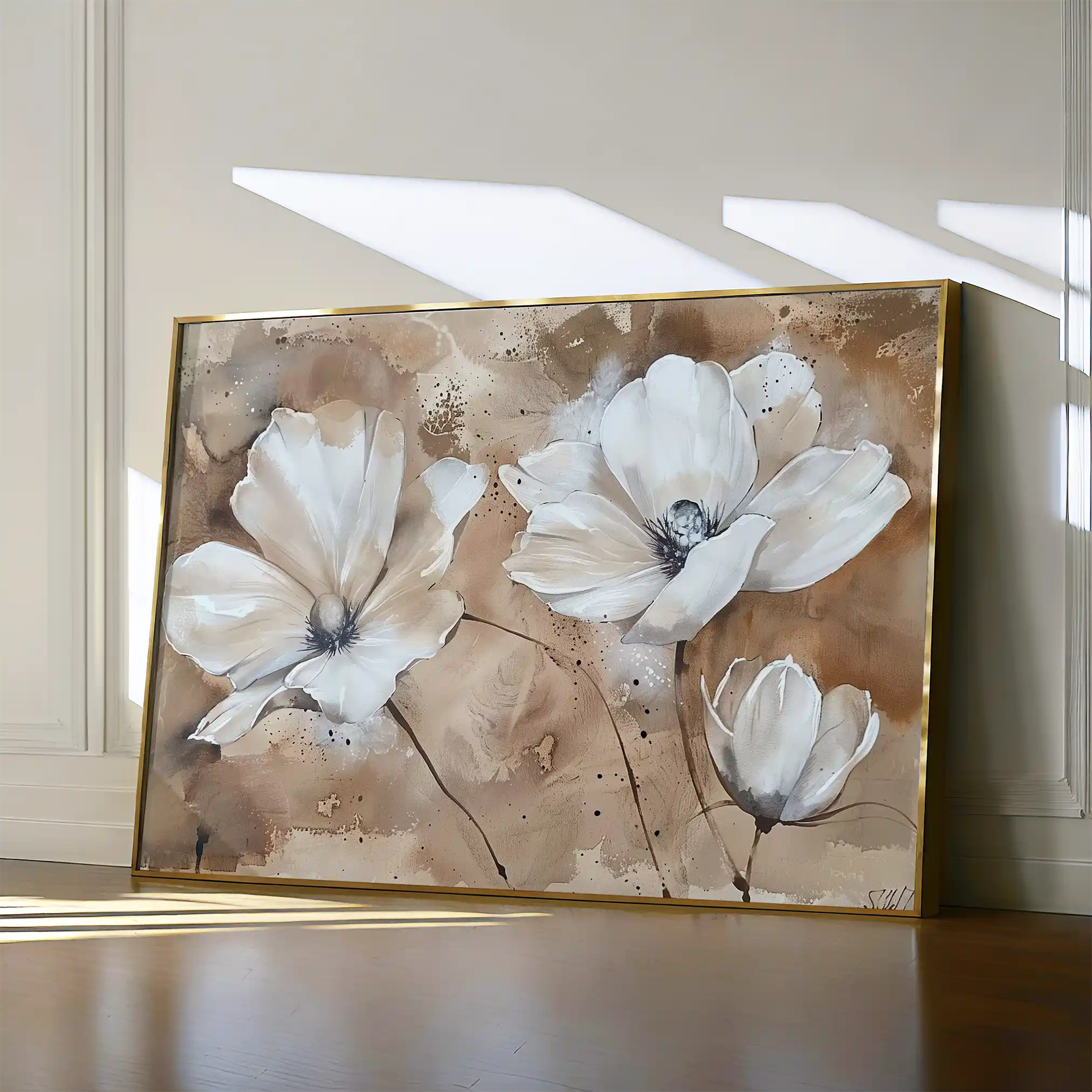 Floral Canvas Wall Art WAD267-F 90 x 60 cm / Stretched on hidden frame