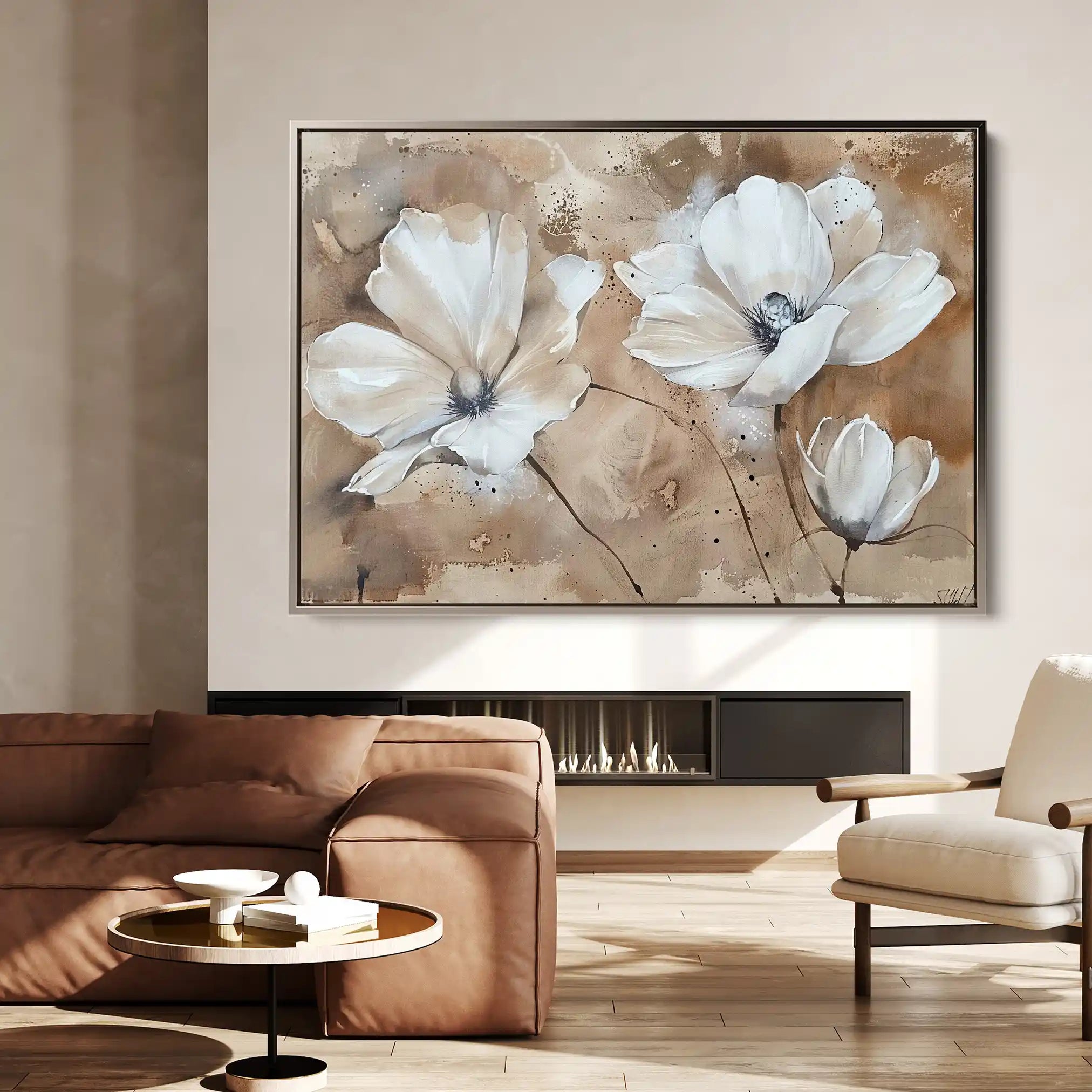 Floral Canvas Wall Art WAD267-F 90 x 60 cm / Stretched on hidden frame