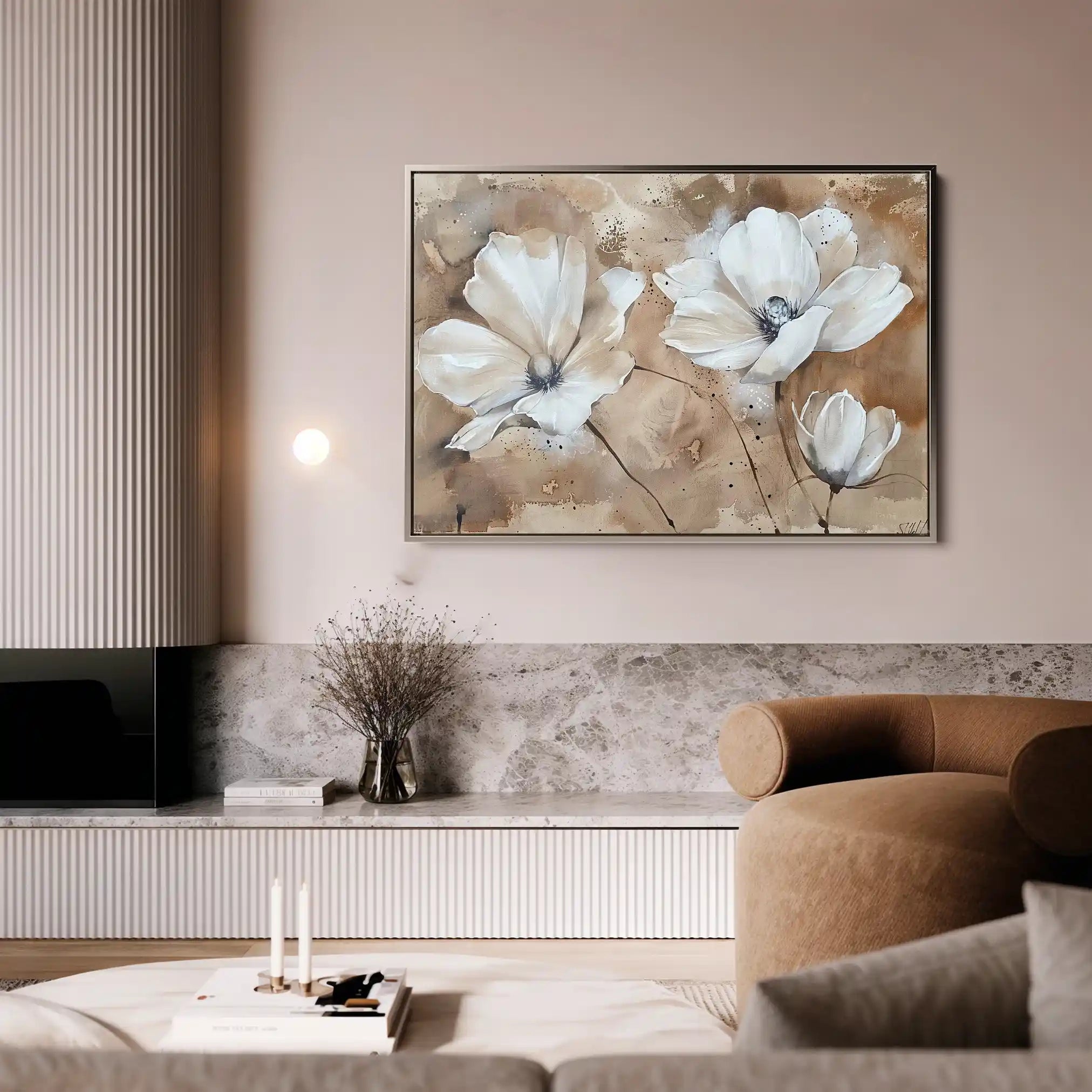 Floral Canvas Wall Art WAD267-F 90 x 60 cm / Stretched on hidden frame