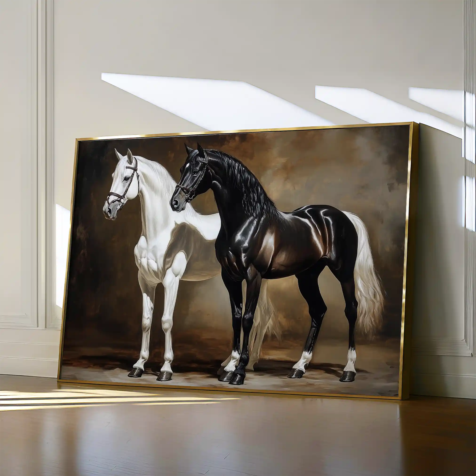 Horses 267 Canvas Art 90 x 60 cm / Stretched on hidden frame