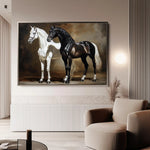 Horses 267 Canvas Art 90 x 60 cm / Stretched on hidden frame