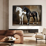 Horses 267 Canvas Art 90 x 60 cm / Stretched on hidden frame