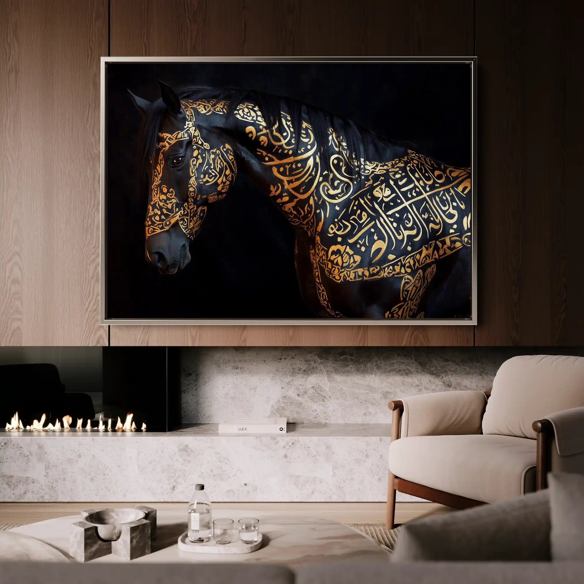 Horses 268 Canvas Art 90 x 60 cm / Stretched on hidden frame