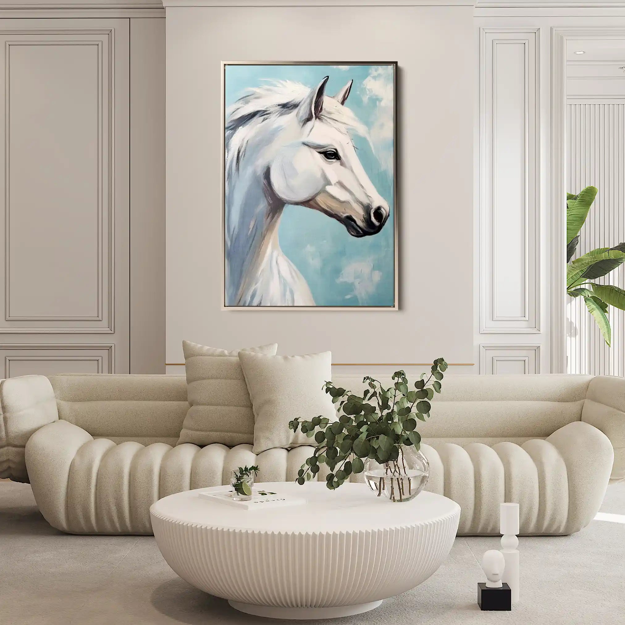 Horses 269 Canvas Art 90 x 60 cm / Stretched on hidden frame