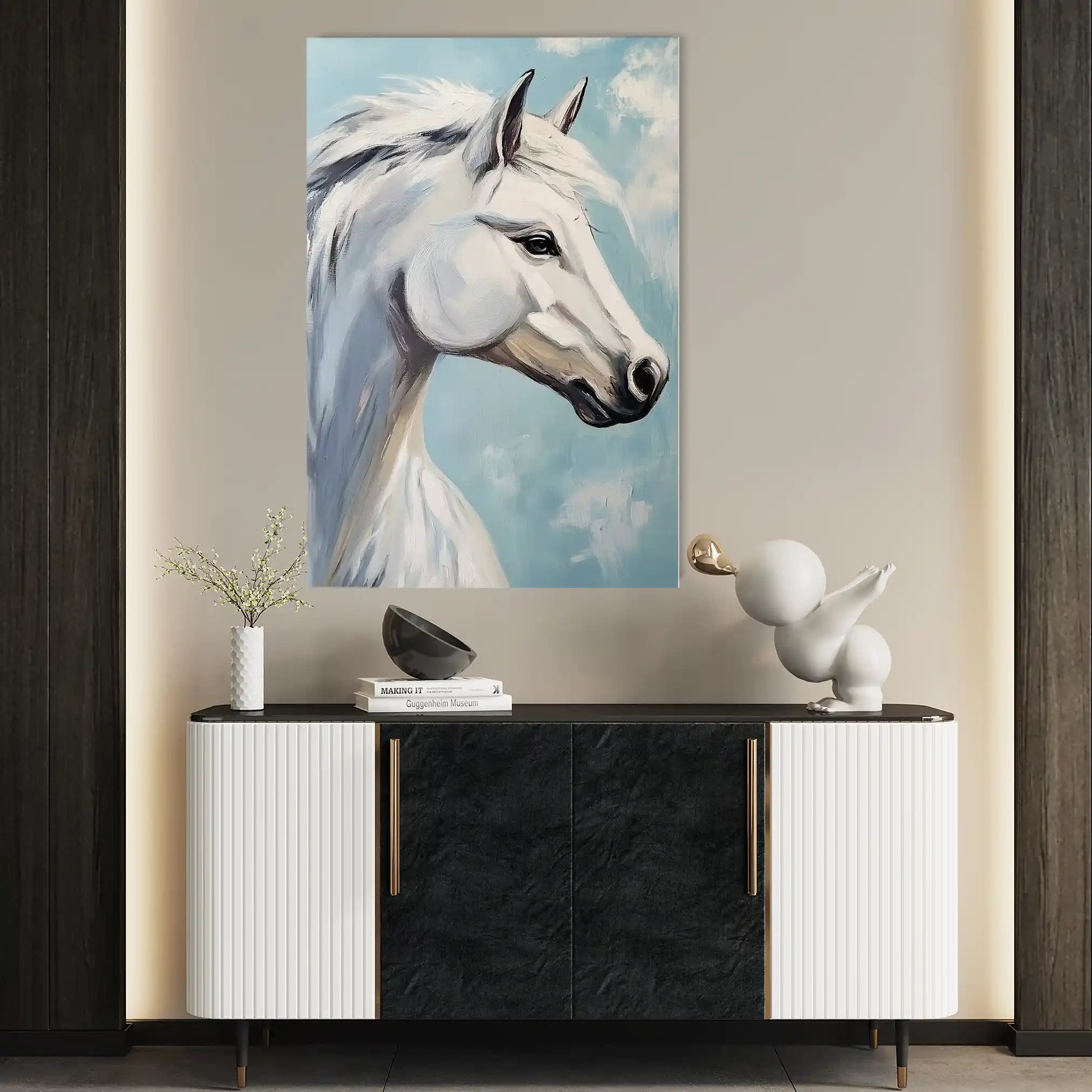 Horses 269 Canvas Art 90 x 60 cm / Stretched on hidden frame