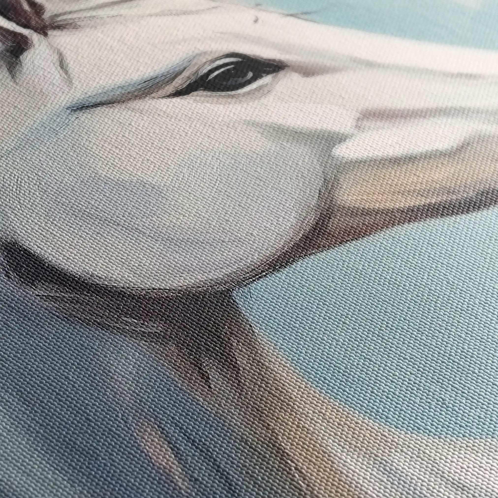 Horses 269 Canvas Art 90 x 60 cm / Stretched on hidden frame