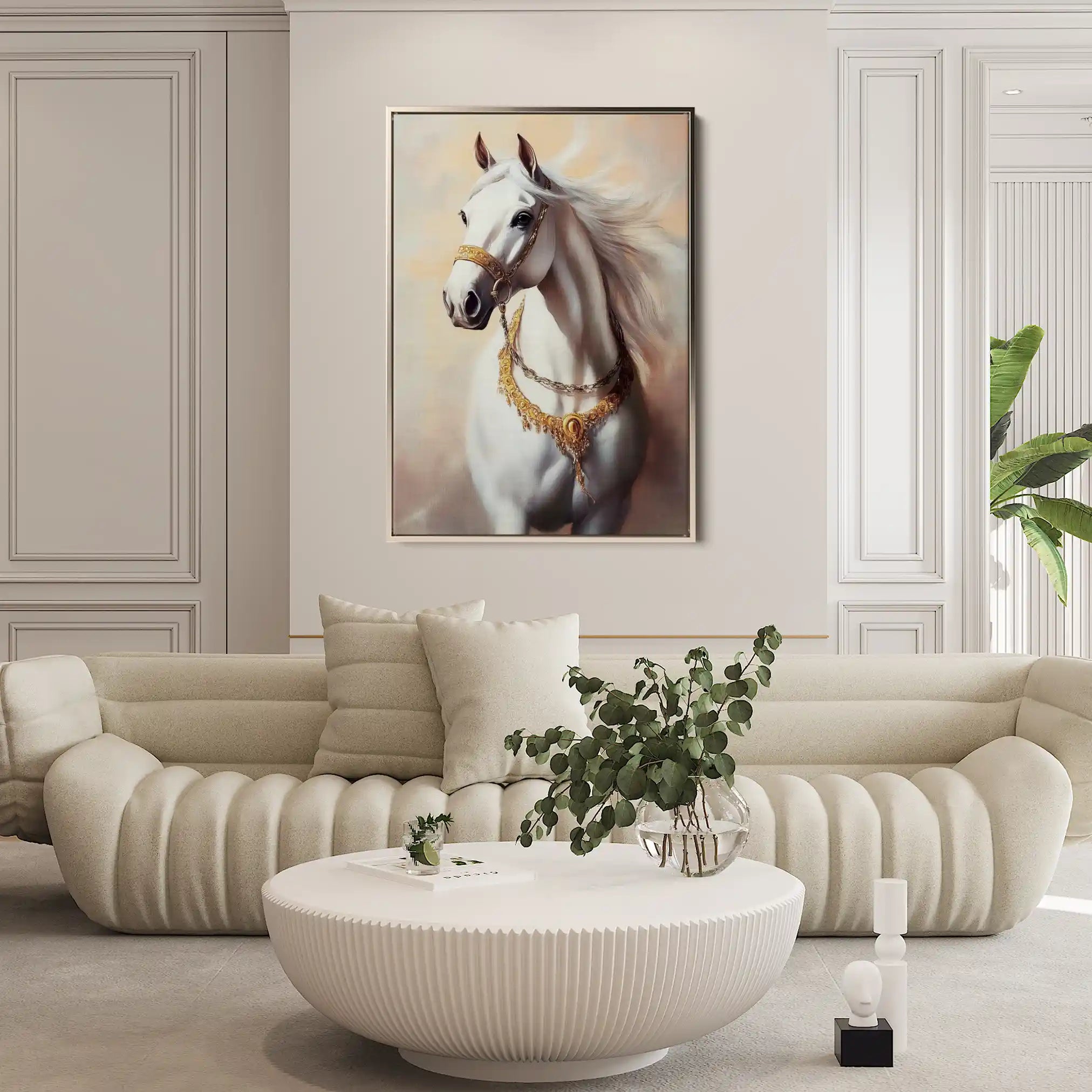 Horses 270 Canvas Art 90 x 60 cm / Stretched on hidden frame