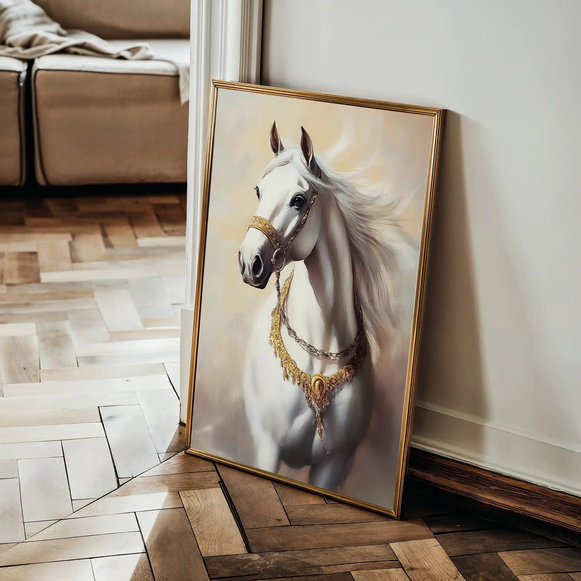 Horses 270 Canvas Art 90 x 60 cm / Stretched on hidden frame