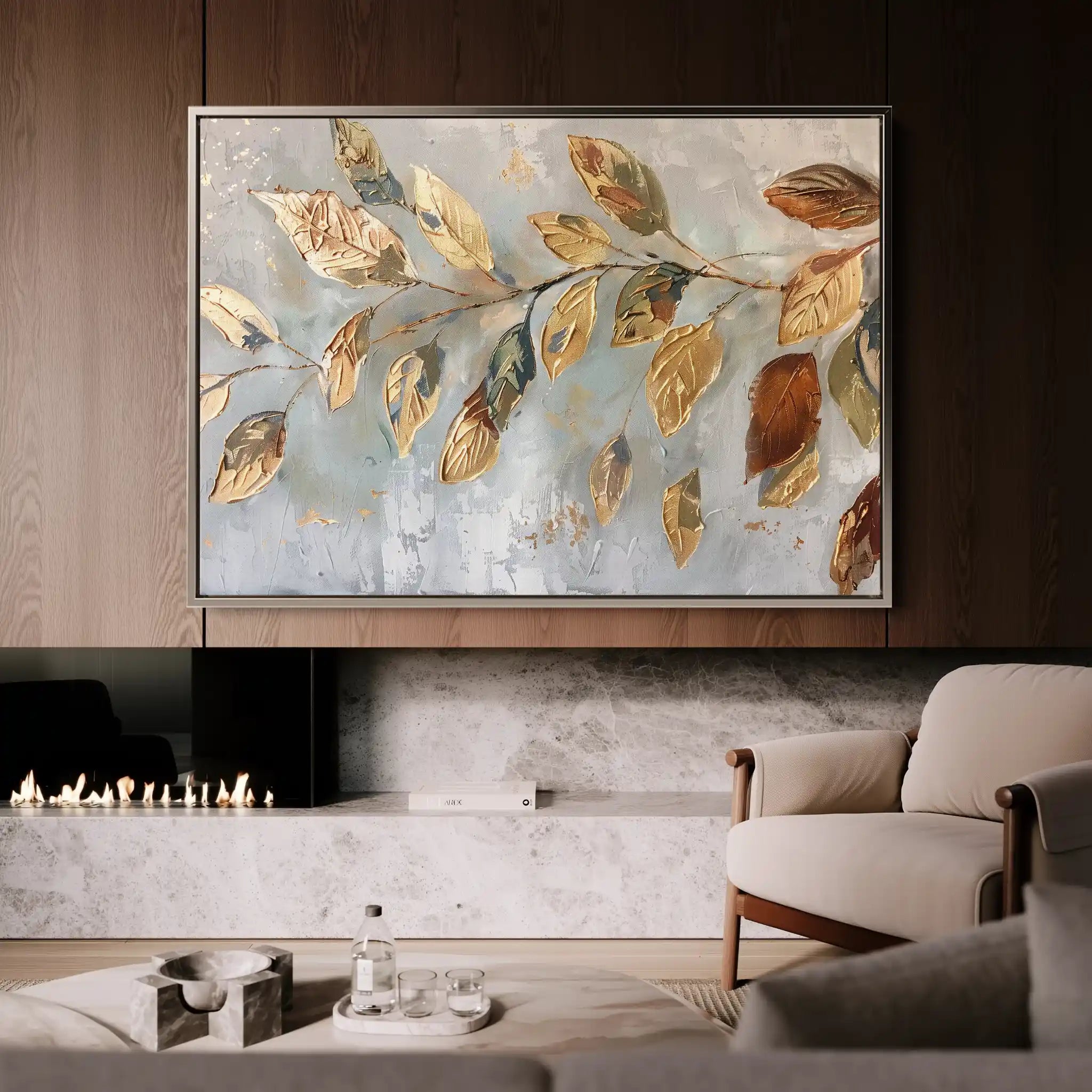 Floral Canvas Wall Art WAD271-F 90 x 60 cm / Stretched on hidden frame