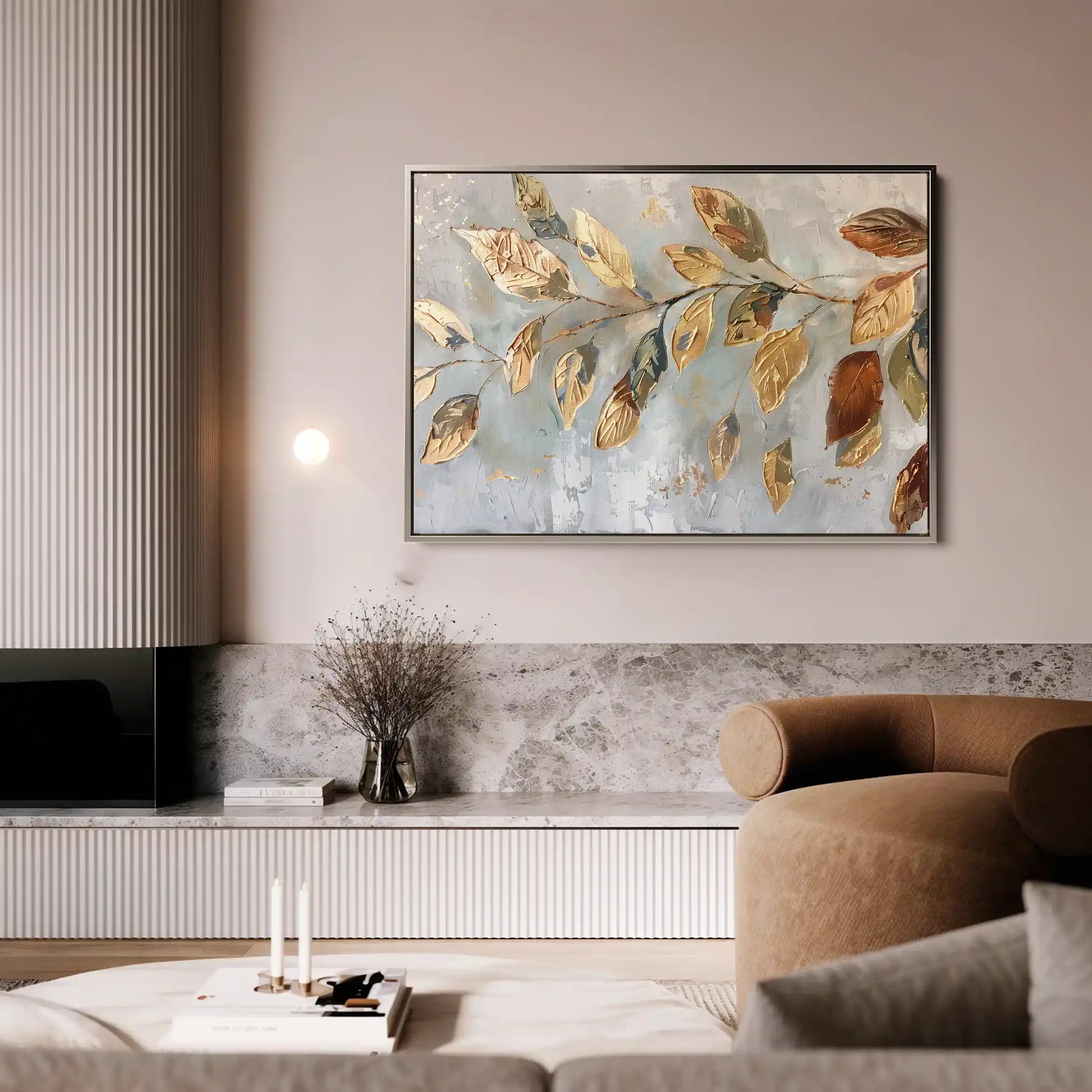 Floral Canvas Wall Art WAD271-F 90 x 60 cm / Stretched on hidden frame