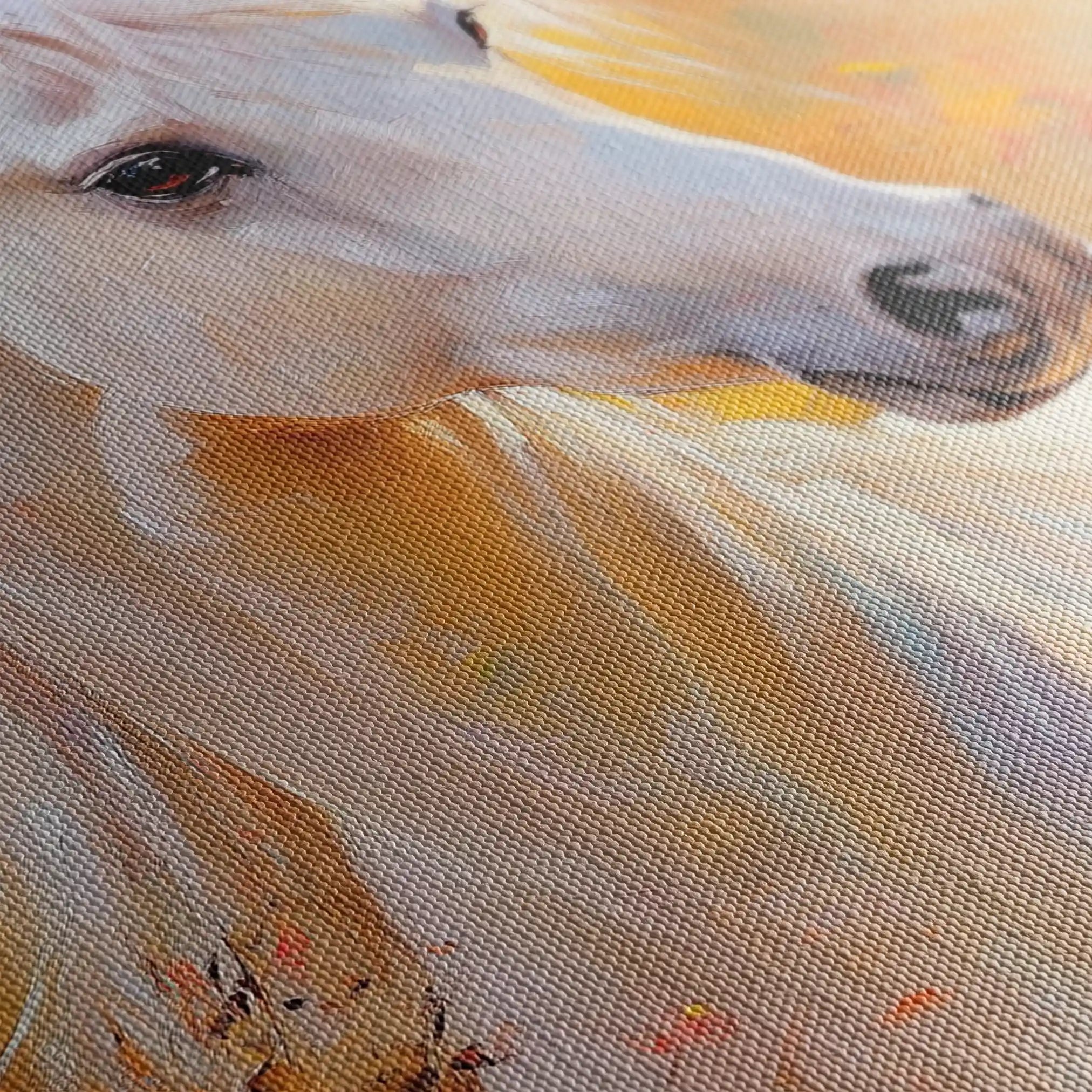 Horses 271 Canvas Art 90 x 60 cm / Stretched on hidden frame