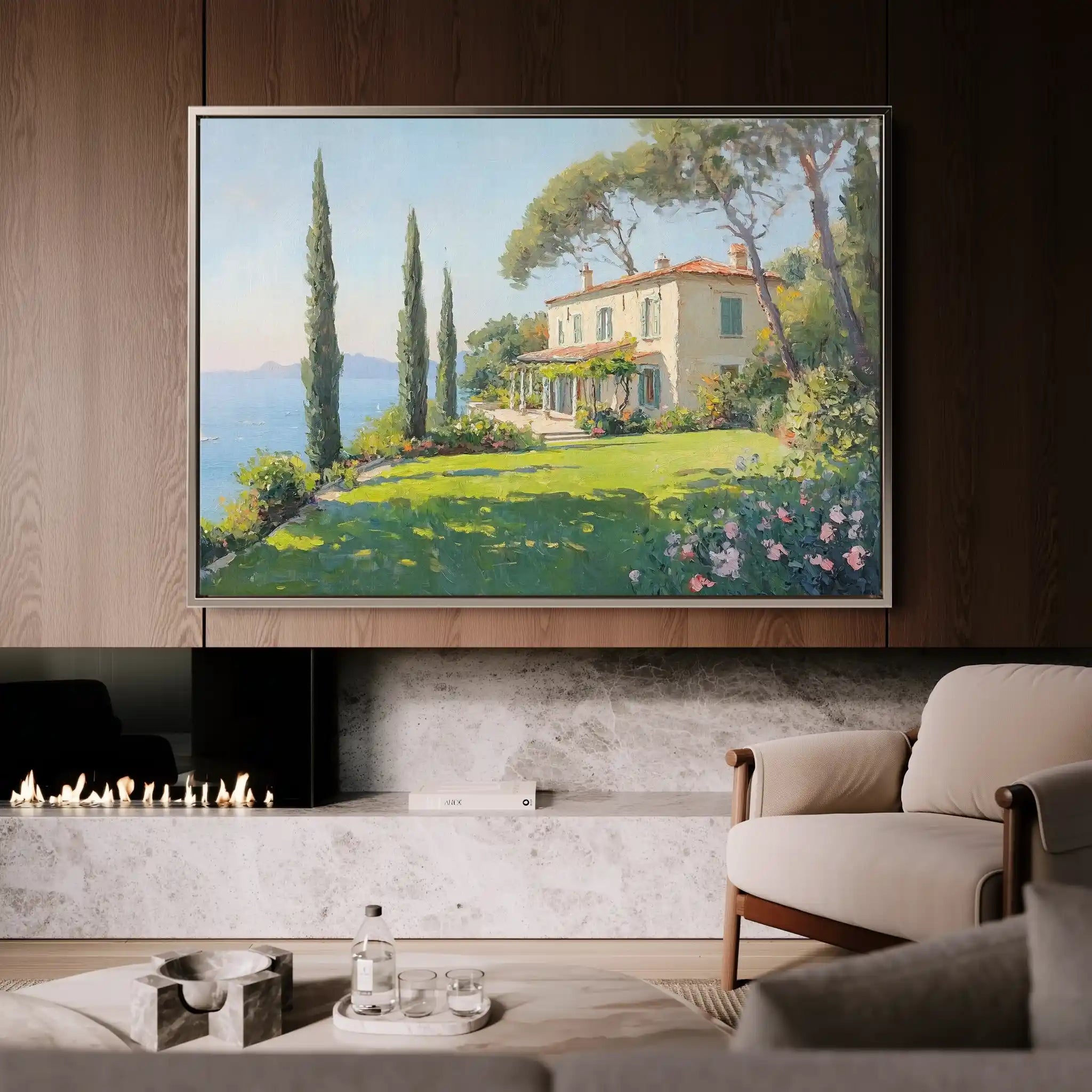 Landscape 271 Canvas Art 90 x 60 cm / Stretched on hidden frame