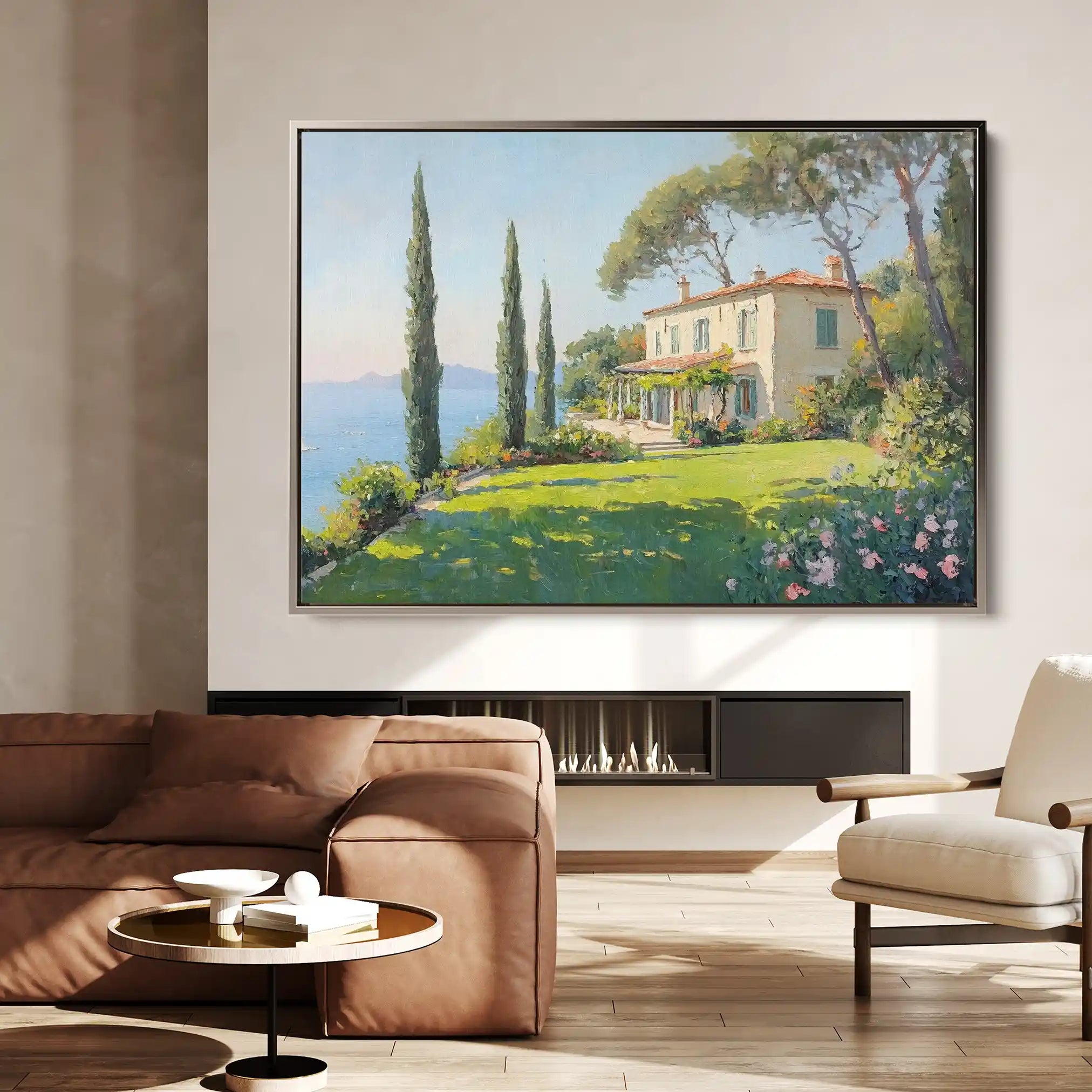 Landscape 271 Canvas Art 90 x 60 cm / Stretched on hidden frame