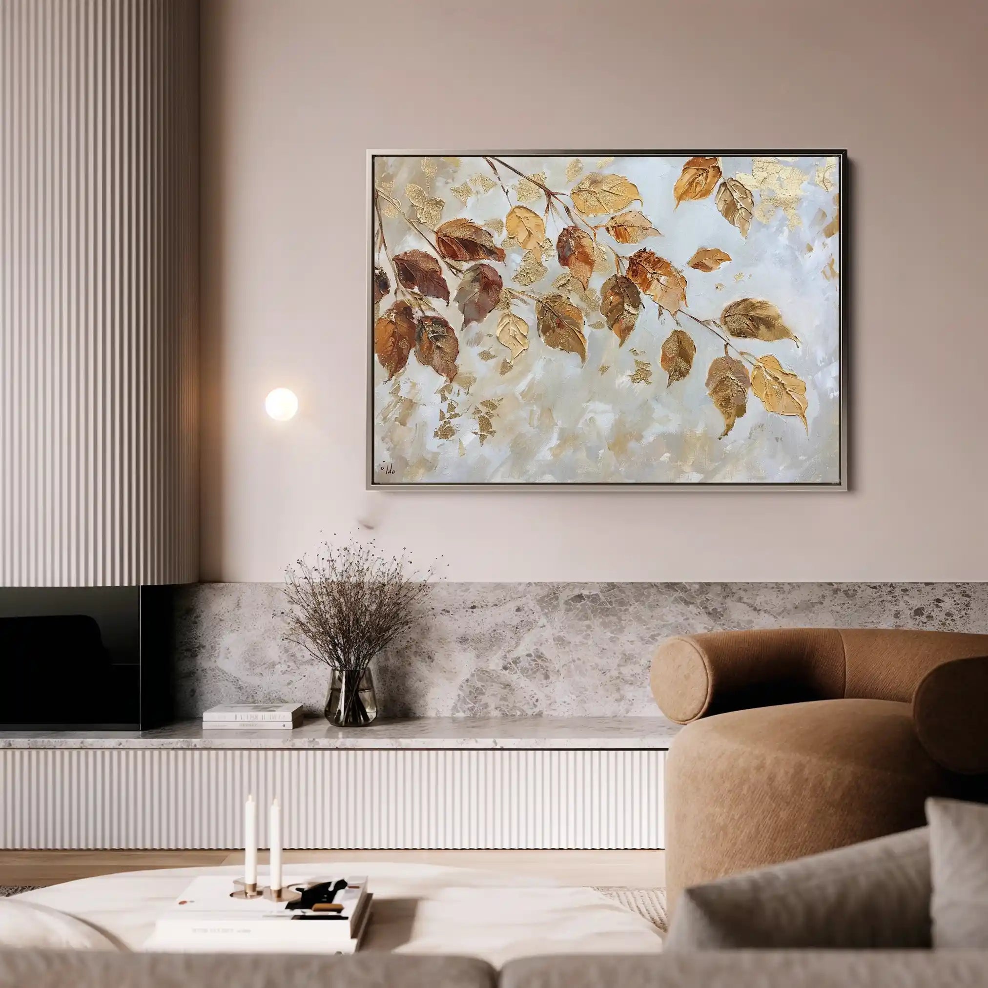 Floral Canvas Wall Art WAD272-F 90 x 60 cm / Stretched on hidden frame