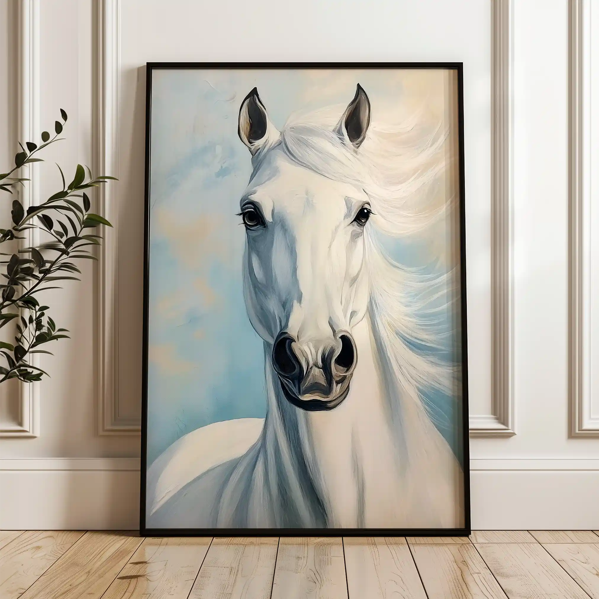 Horses 272 Canvas Art 90 x 60 cm / Stretched on hidden frame