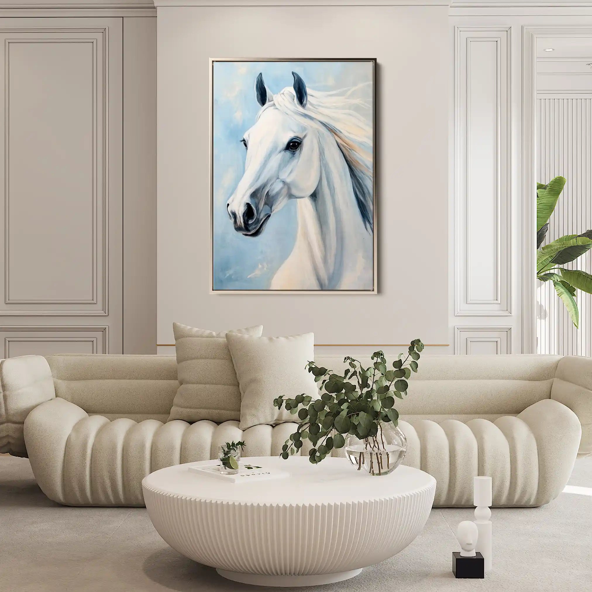 Horses 273 Canvas Art 90 x 60 cm / Stretched on hidden frame
