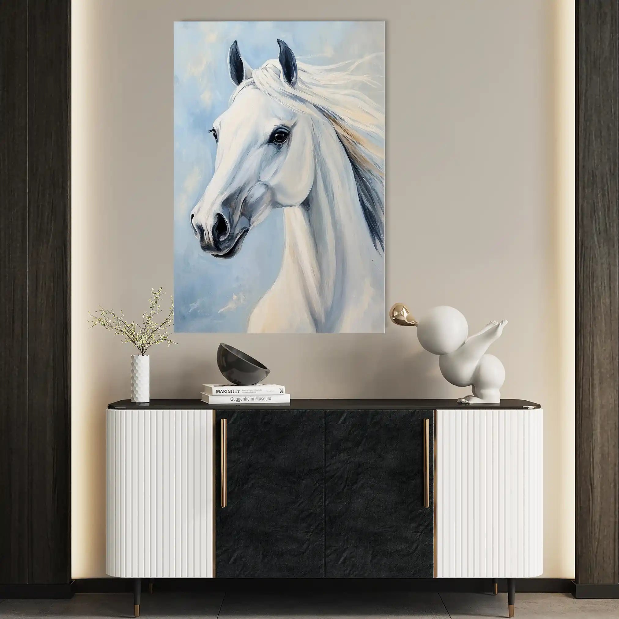 Horses 273 Canvas Art 90 x 60 cm / Stretched on hidden frame