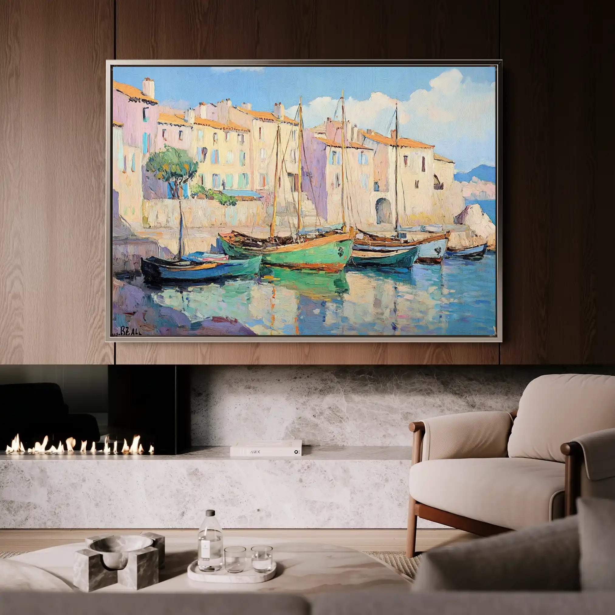 Landscape 273 Canvas Art 90 x 60 cm / Stretched on hidden frame