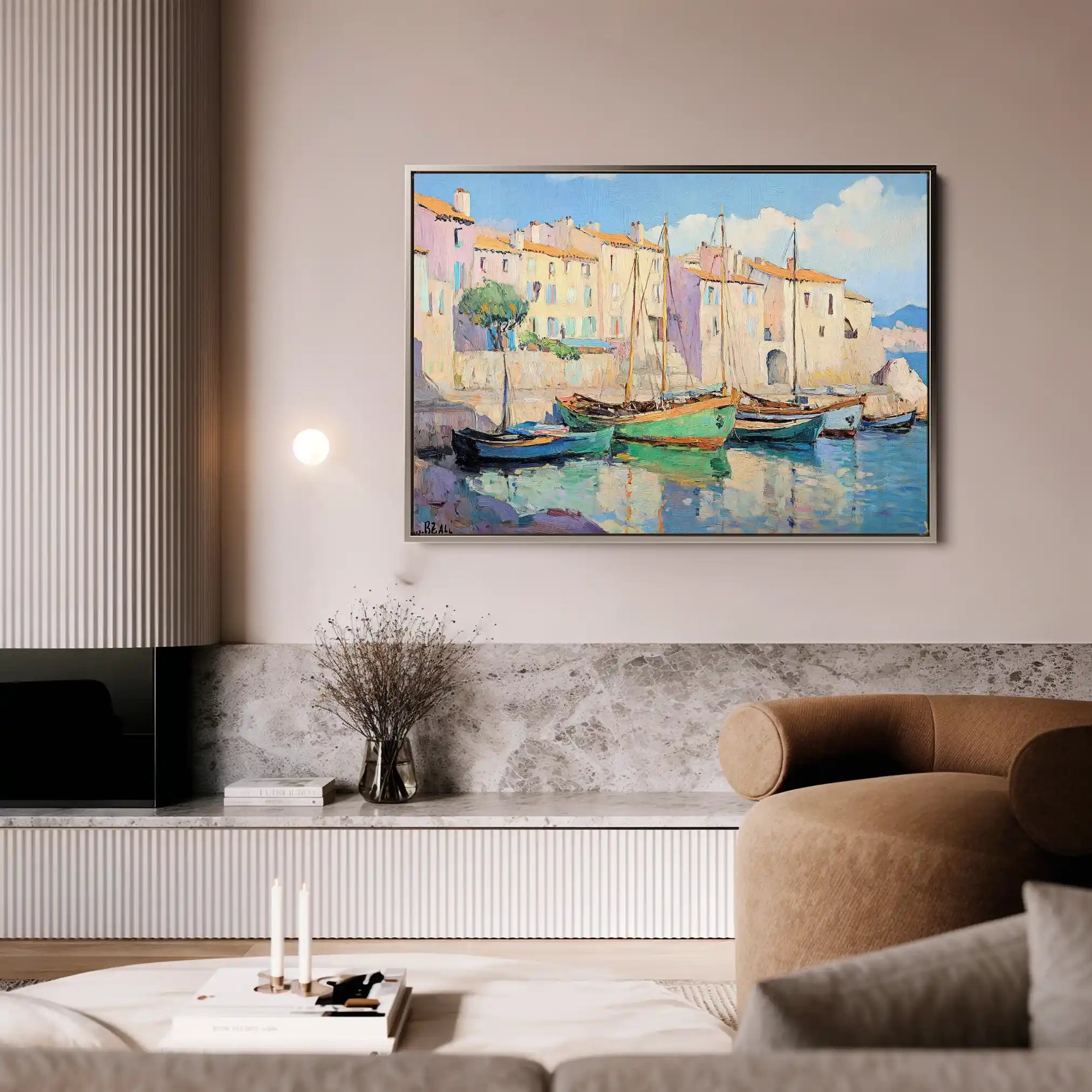 Landscape 273 Canvas Art 90 x 60 cm / Stretched on hidden frame
