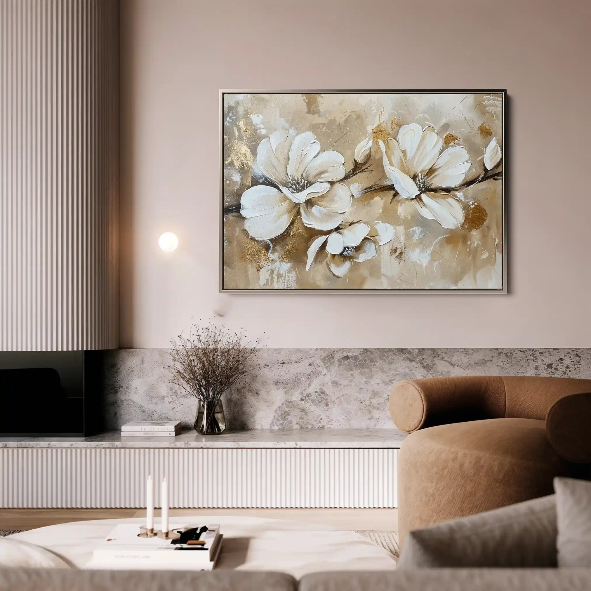 Floral Canvas Wall Art WAD274-F 90 x 60 cm / Stretched on hidden frame