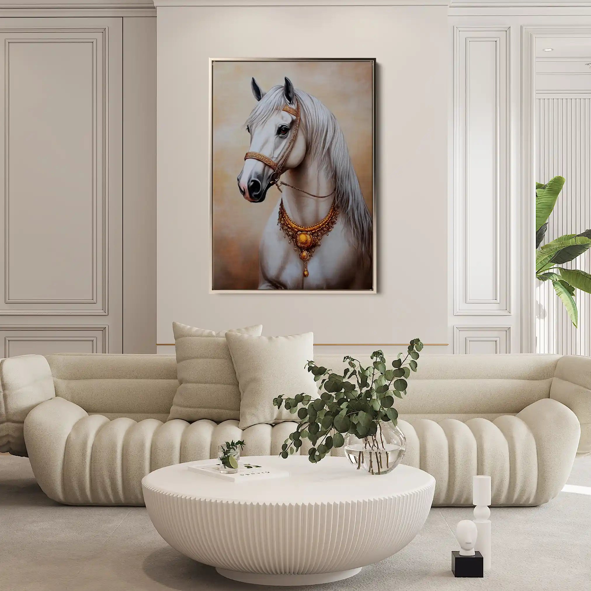Horses 274 Canvas Art 90 x 60 cm / Stretched on hidden frame