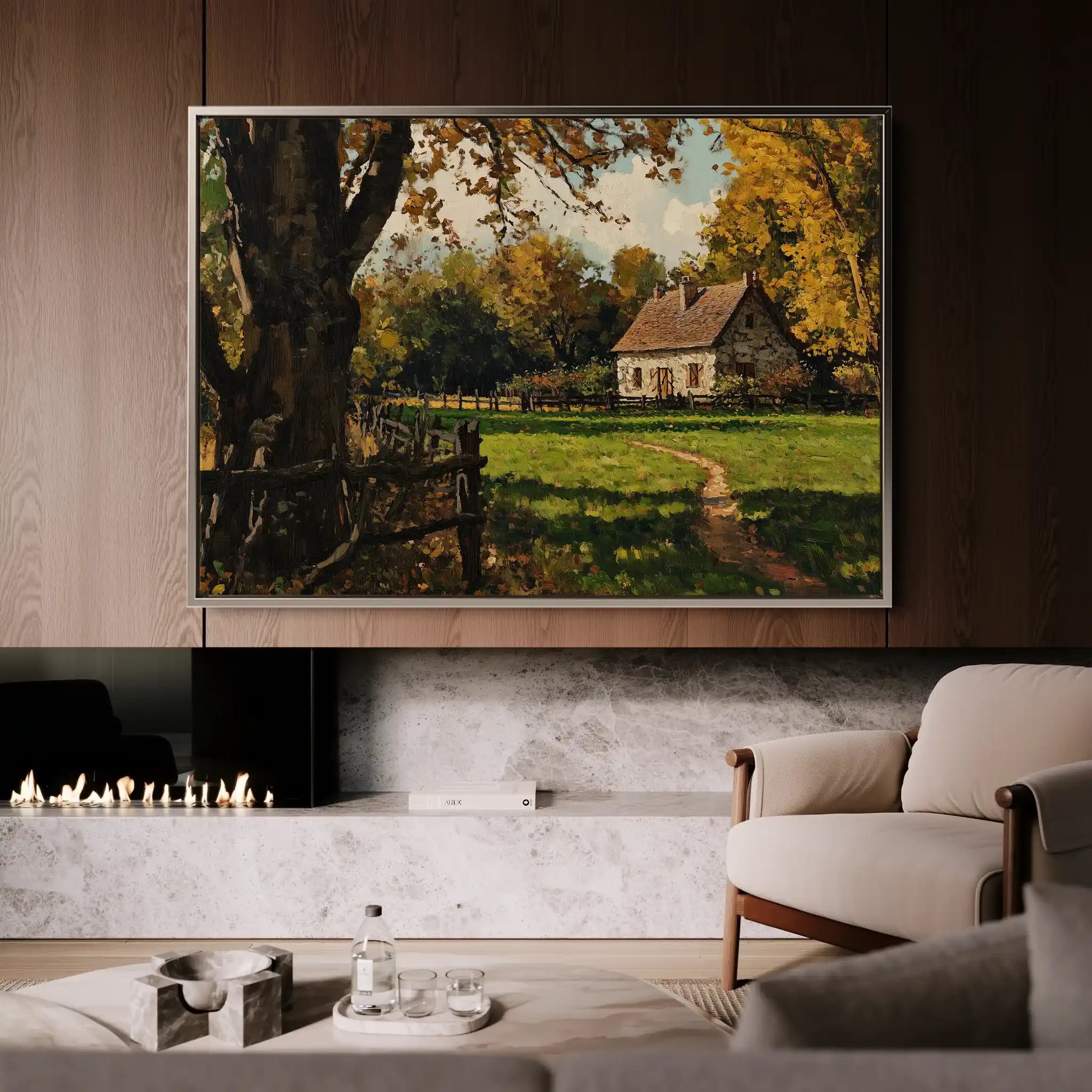 Landscape 274 Canvas Art 90 x 60 cm / Stretched on hidden frame