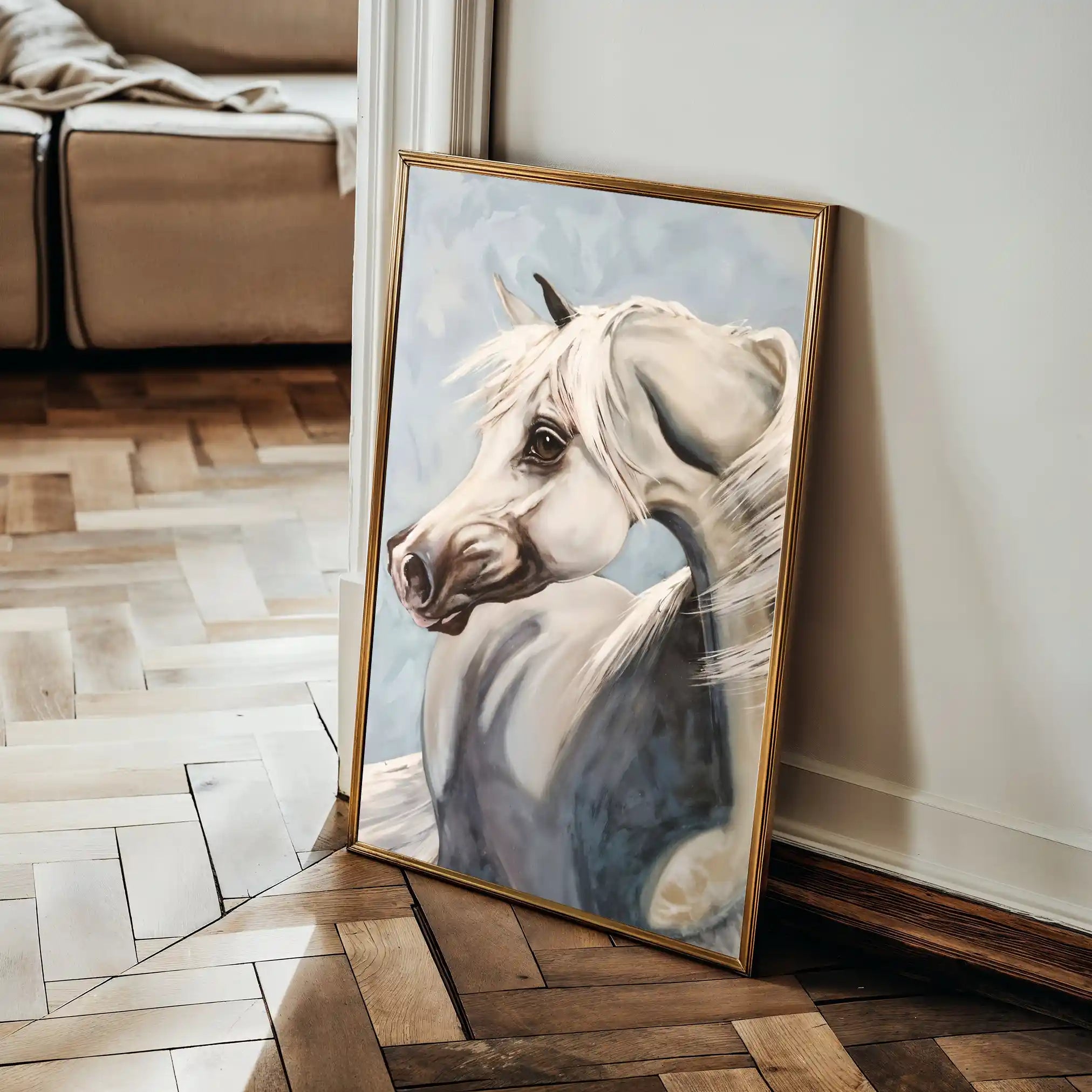 Horses 275 Canvas Art 90 x 60 cm / Stretched on hidden frame