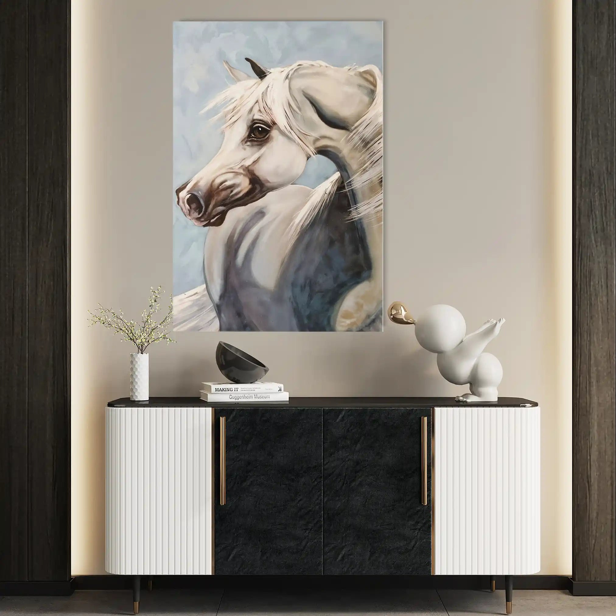 Horses 275 Canvas Art 90 x 60 cm / Stretched on hidden frame