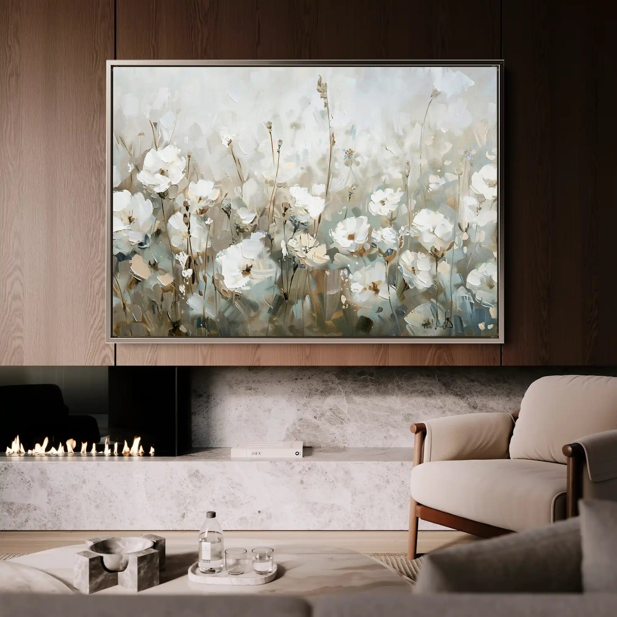 Floral Canvas Wall Art WAD276-F 90 x 60 cm / Stretched on hidden frame