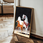 Horses 276 Canvas Art 90 x 60 cm / Stretched on hidden frame