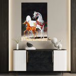 Horses 276 Canvas Art 90 x 60 cm / Stretched on hidden frame
