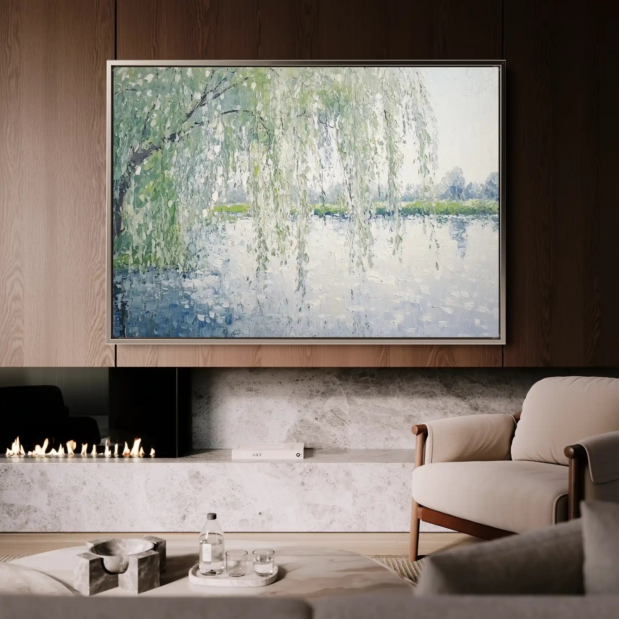 Landscape 276 Canvas Art 90 x 60 cm / Stretched on hidden frame
