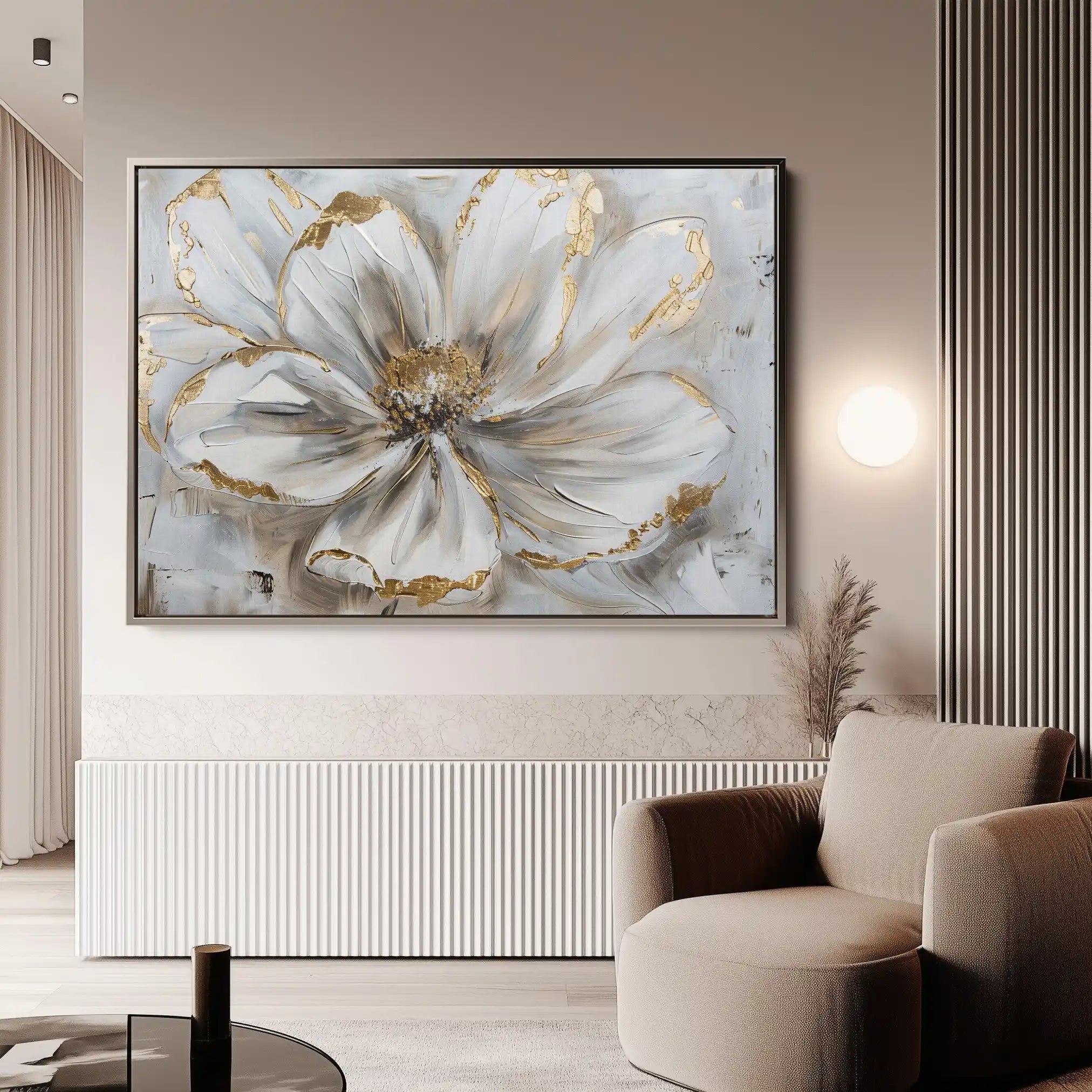 Floral Canvas Wall Art WAD277-F 90 x 60 cm / Stretched on hidden frame