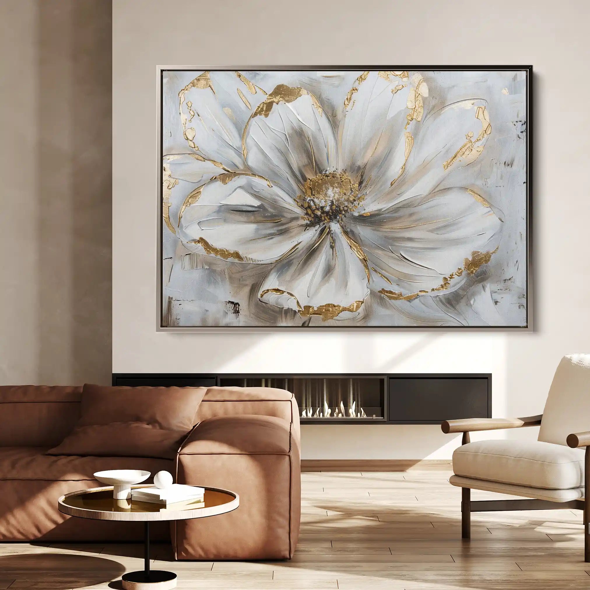 Floral Canvas Wall Art WAD277-F 90 x 60 cm / Stretched on hidden frame