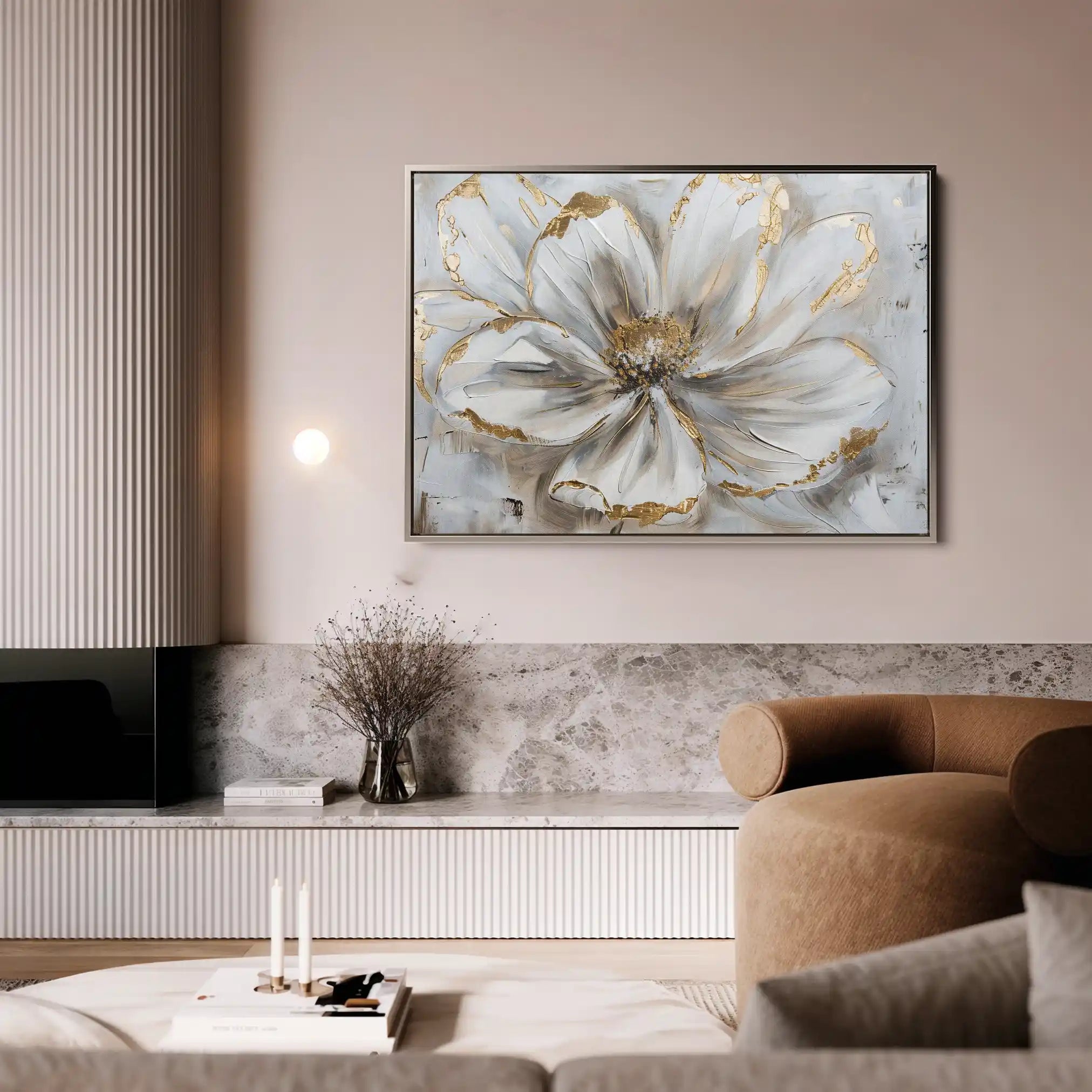 Floral Canvas Wall Art WAD277-F 90 x 60 cm / Stretched on hidden frame