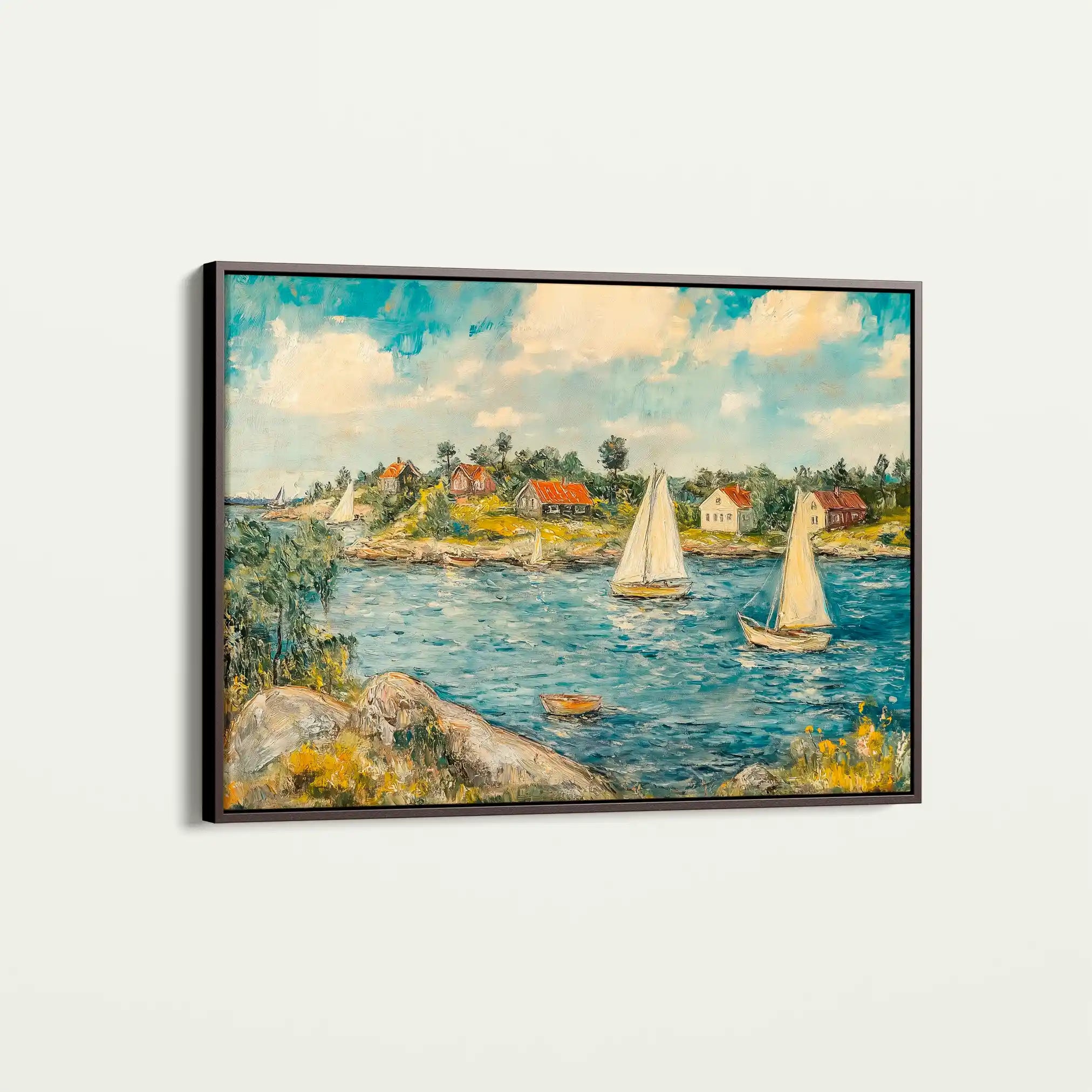 Landscape 277 Canvas Art 90 x 60 cm / Stretched on hidden frame