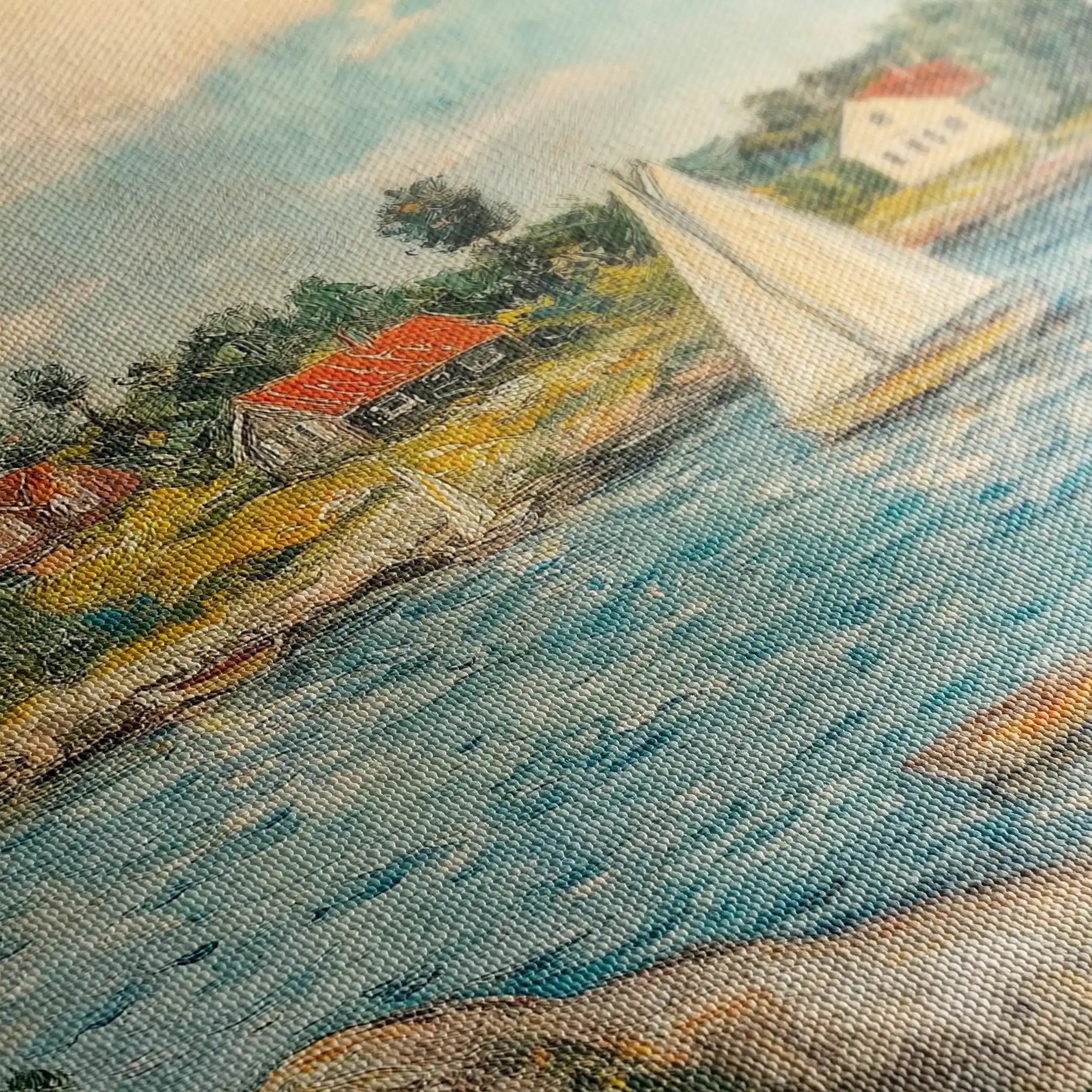 Landscape 277 Canvas Art 90 x 60 cm / Stretched on hidden frame