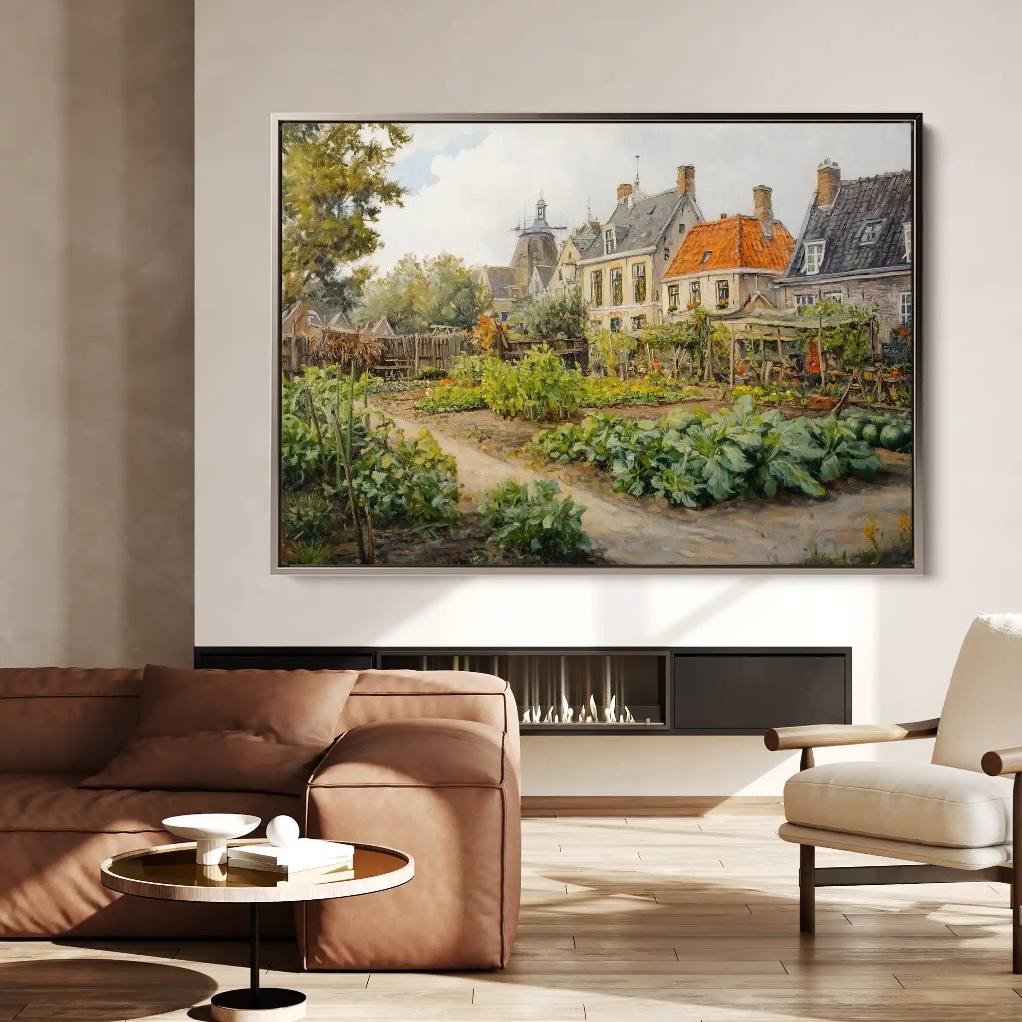 Landscape 278 Canvas Art 90 x 60 cm / Stretched on hidden frame