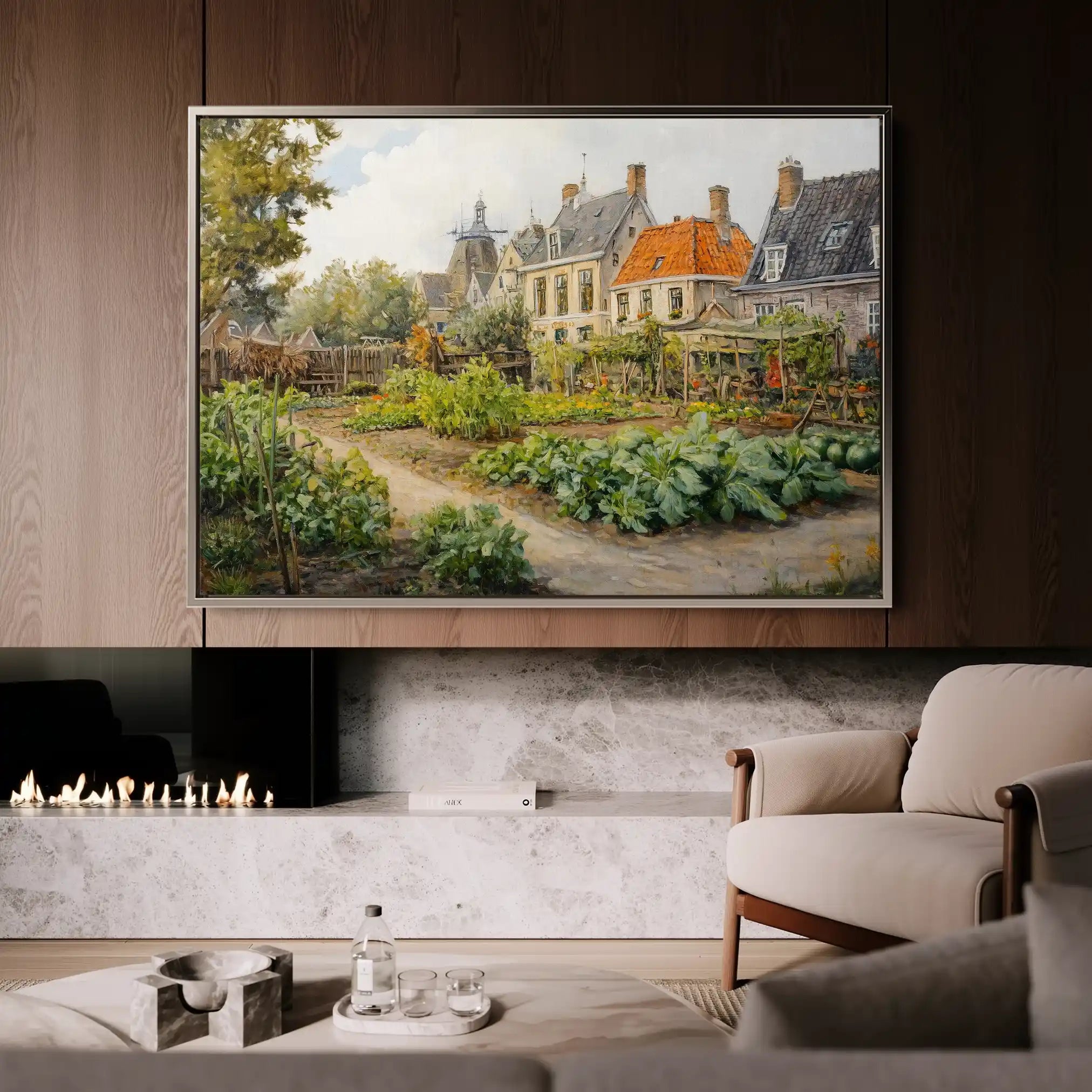 Landscape 278 Canvas Art 90 x 60 cm / Stretched on hidden frame