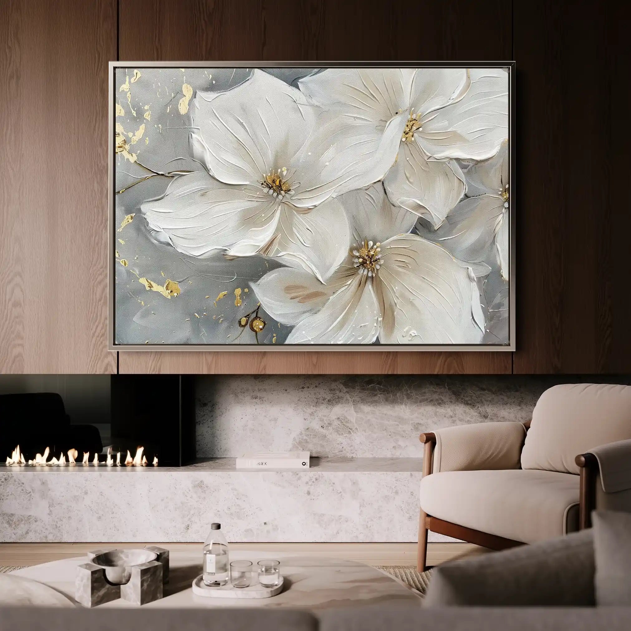 Floral Canvas Wall Art WAD279-F 90 x 60 cm / Stretched on hidden frame