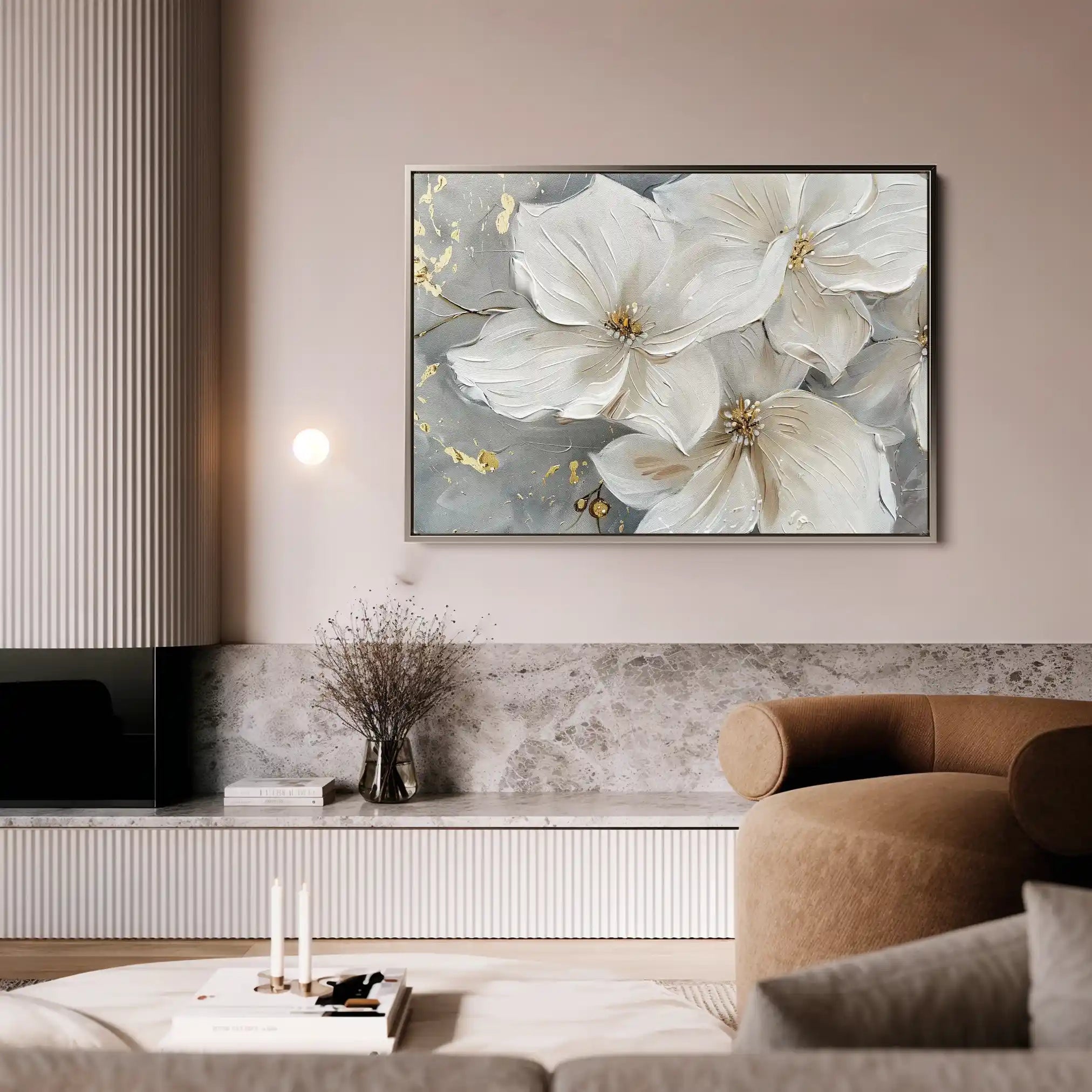 Floral Canvas Wall Art WAD279-F 90 x 60 cm / Stretched on hidden frame