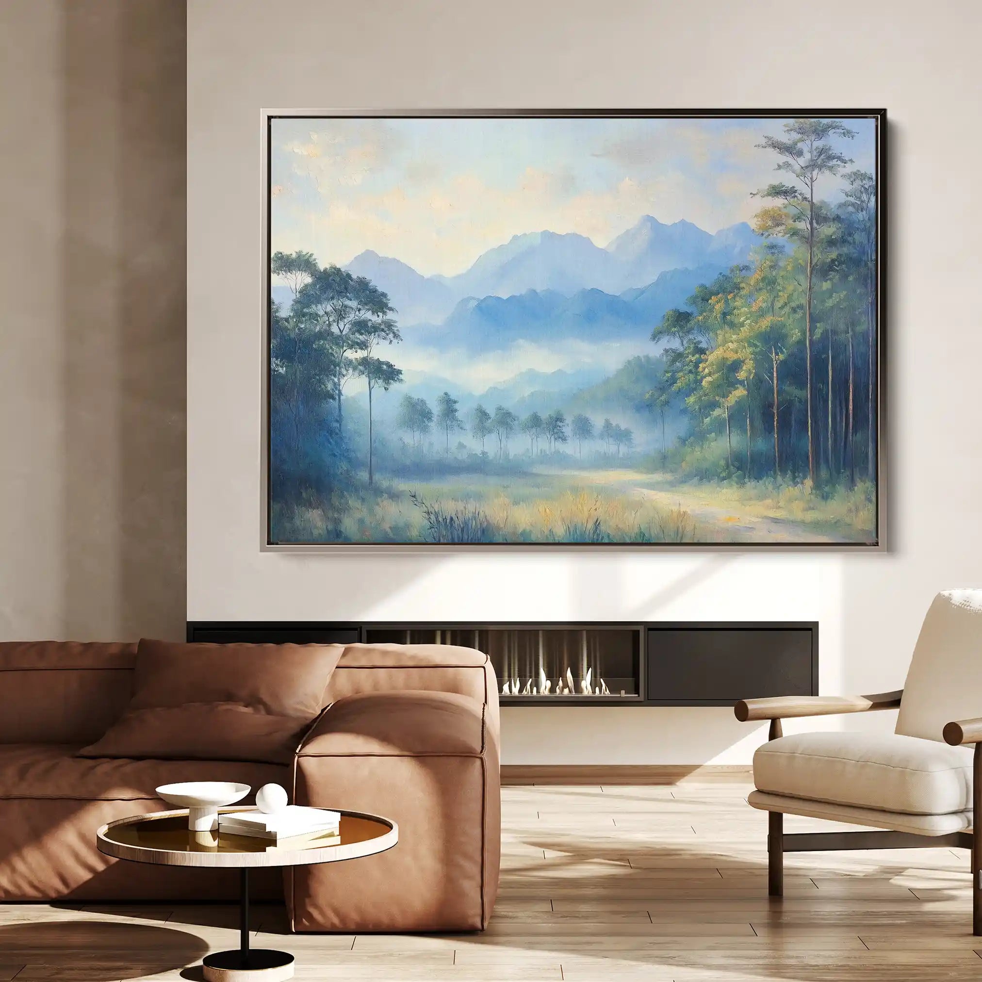 Landscape 279 Canvas Art 90 x 60 cm / Stretched on hidden frame