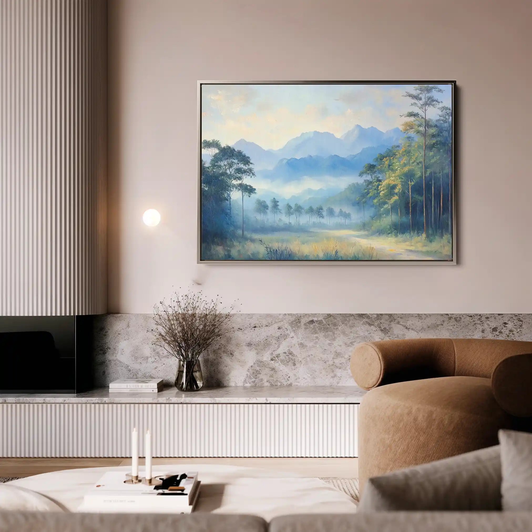 Landscape 279 Canvas Art 90 x 60 cm / Stretched on hidden frame