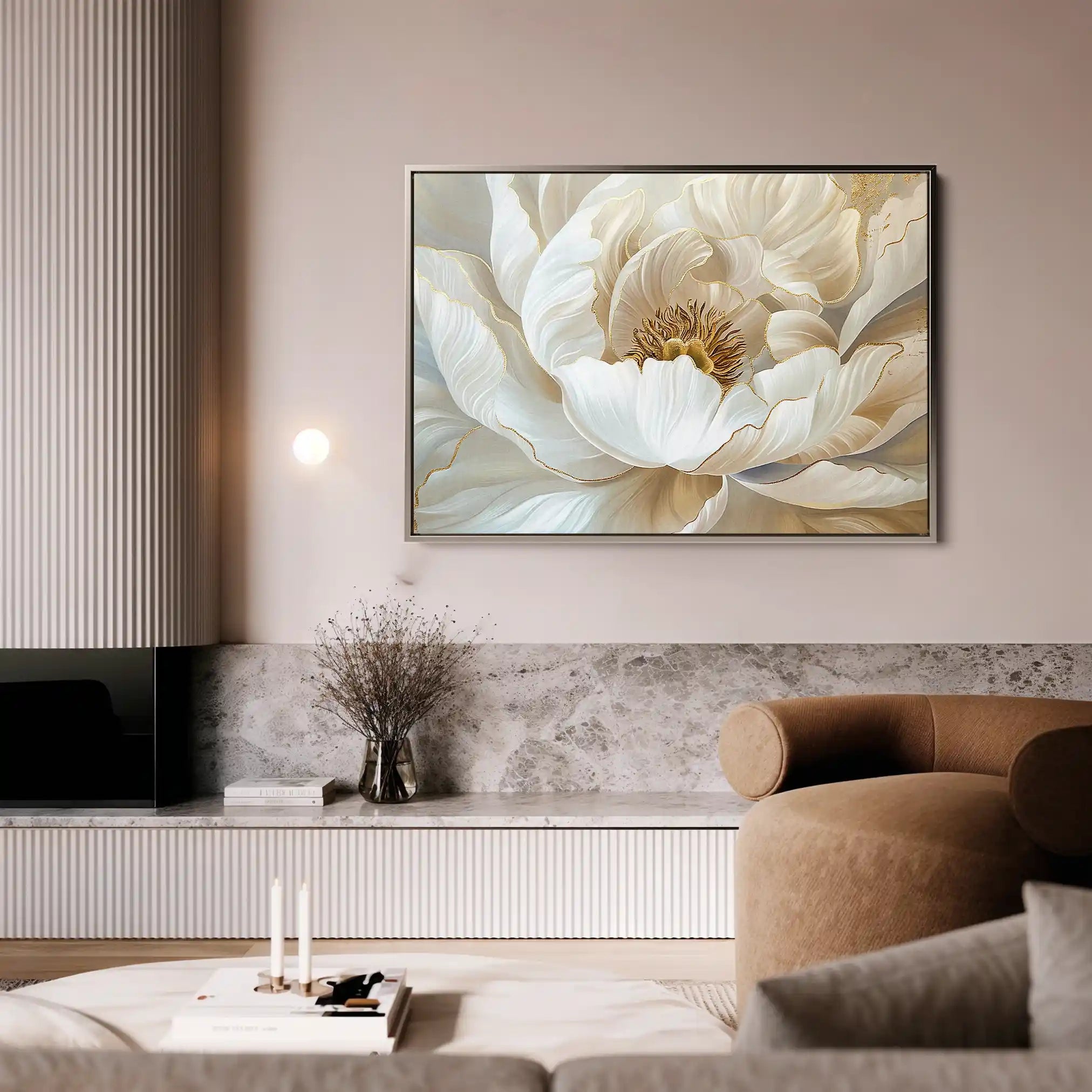 Floral Canvas Wall Art WAD282-F 90 x 60 cm / Stretched on hidden frame