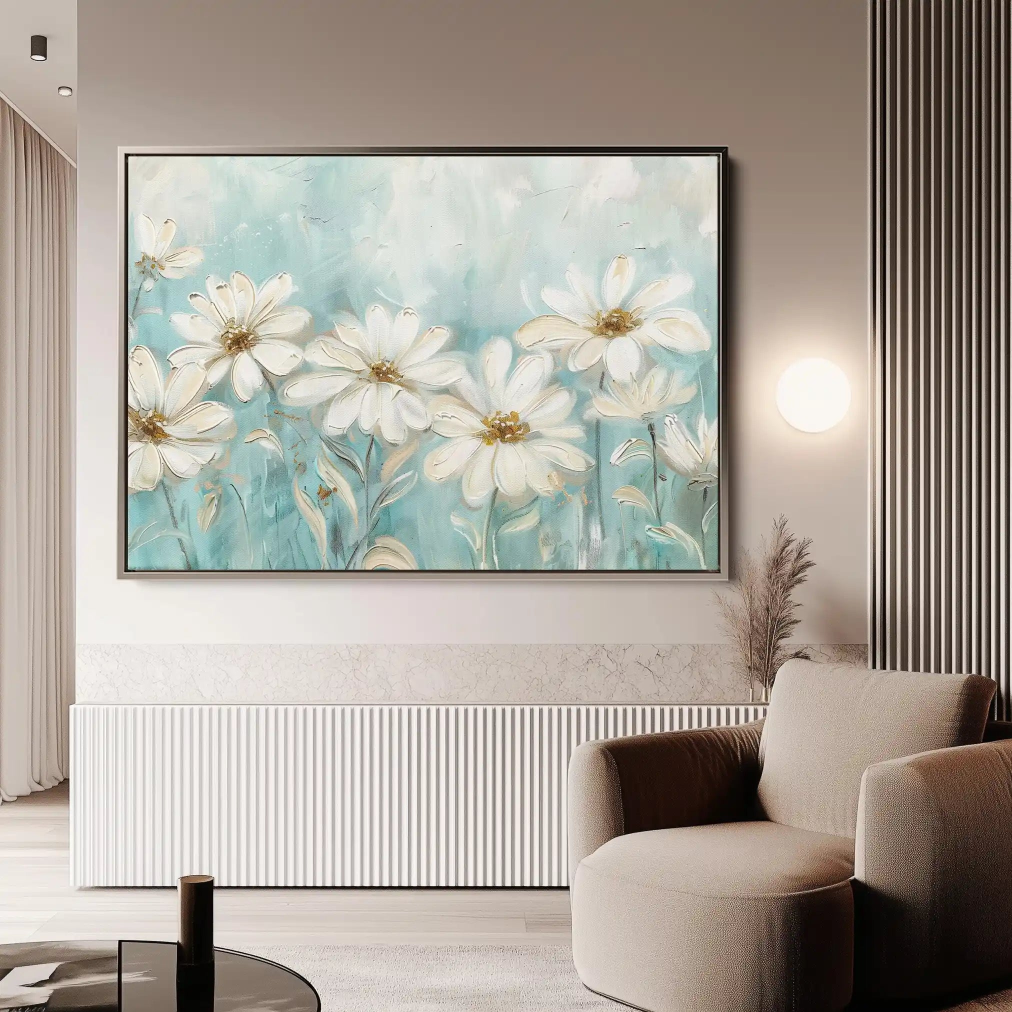 Floral Canvas Wall Art WAD284-F 90 x 60 cm / Stretched on hidden frame