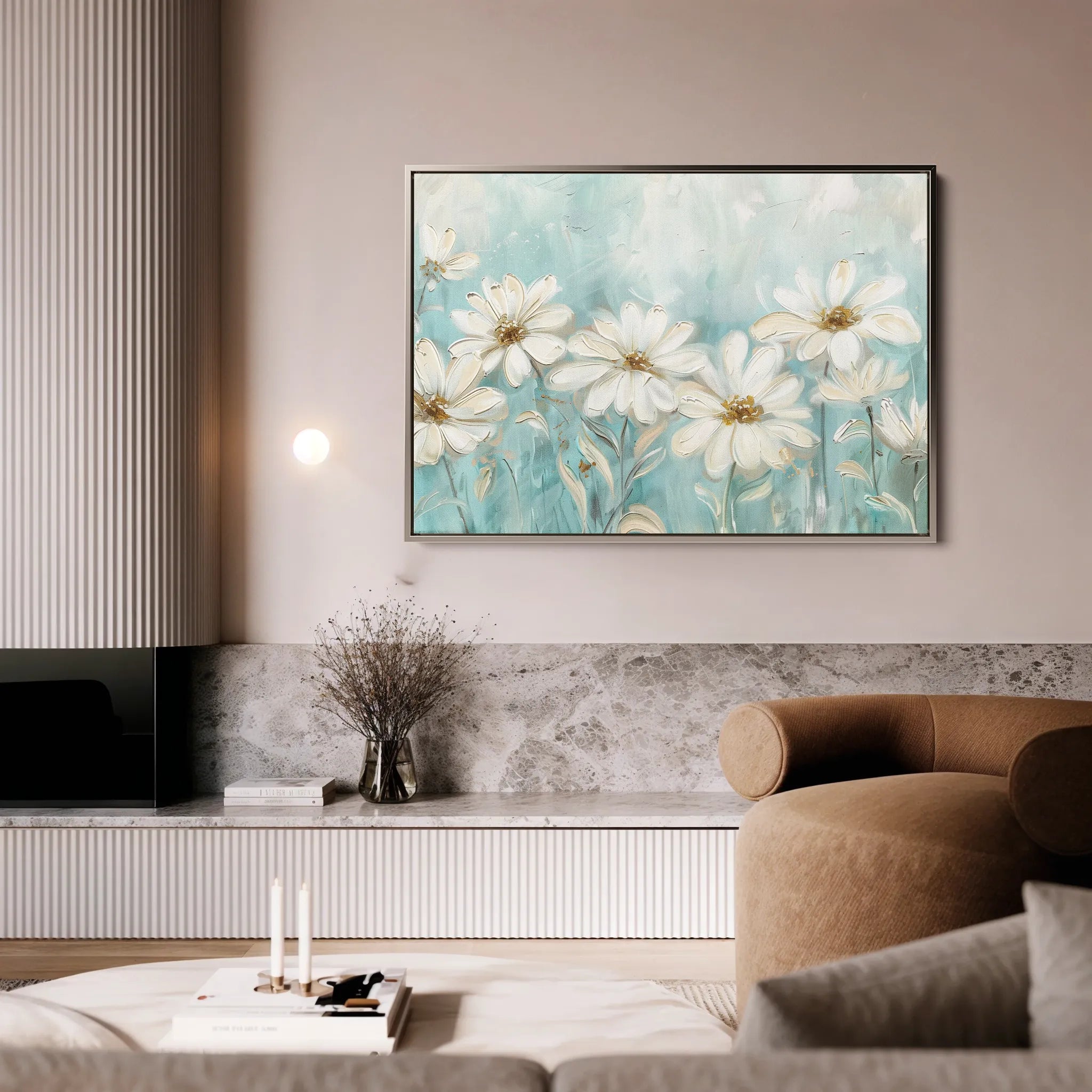 Floral Canvas Wall Art WAD284-F 90 x 60 cm / Stretched on hidden frame
