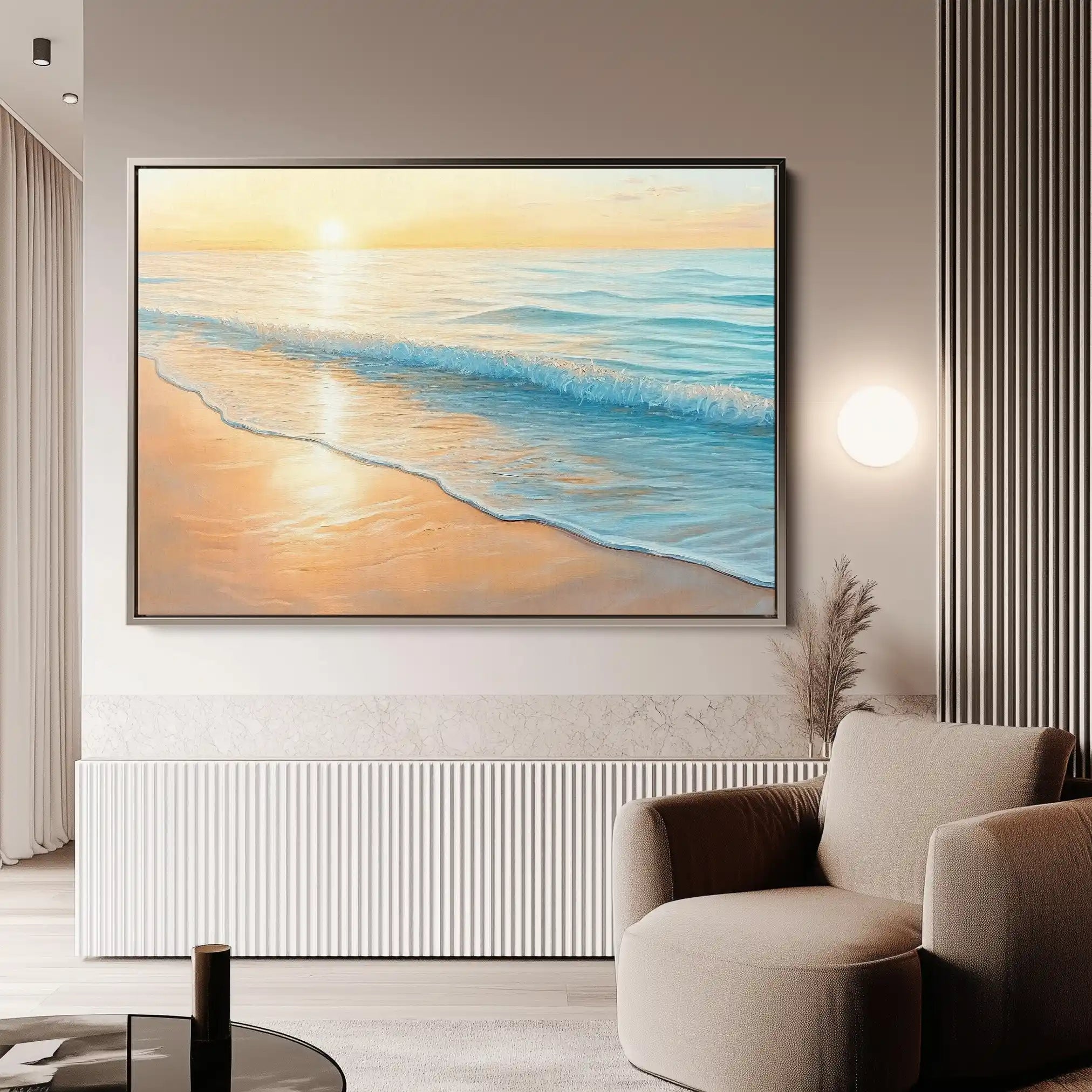 Landscape 284 Canvas Art 90 x 60 cm / Stretched on hidden frame