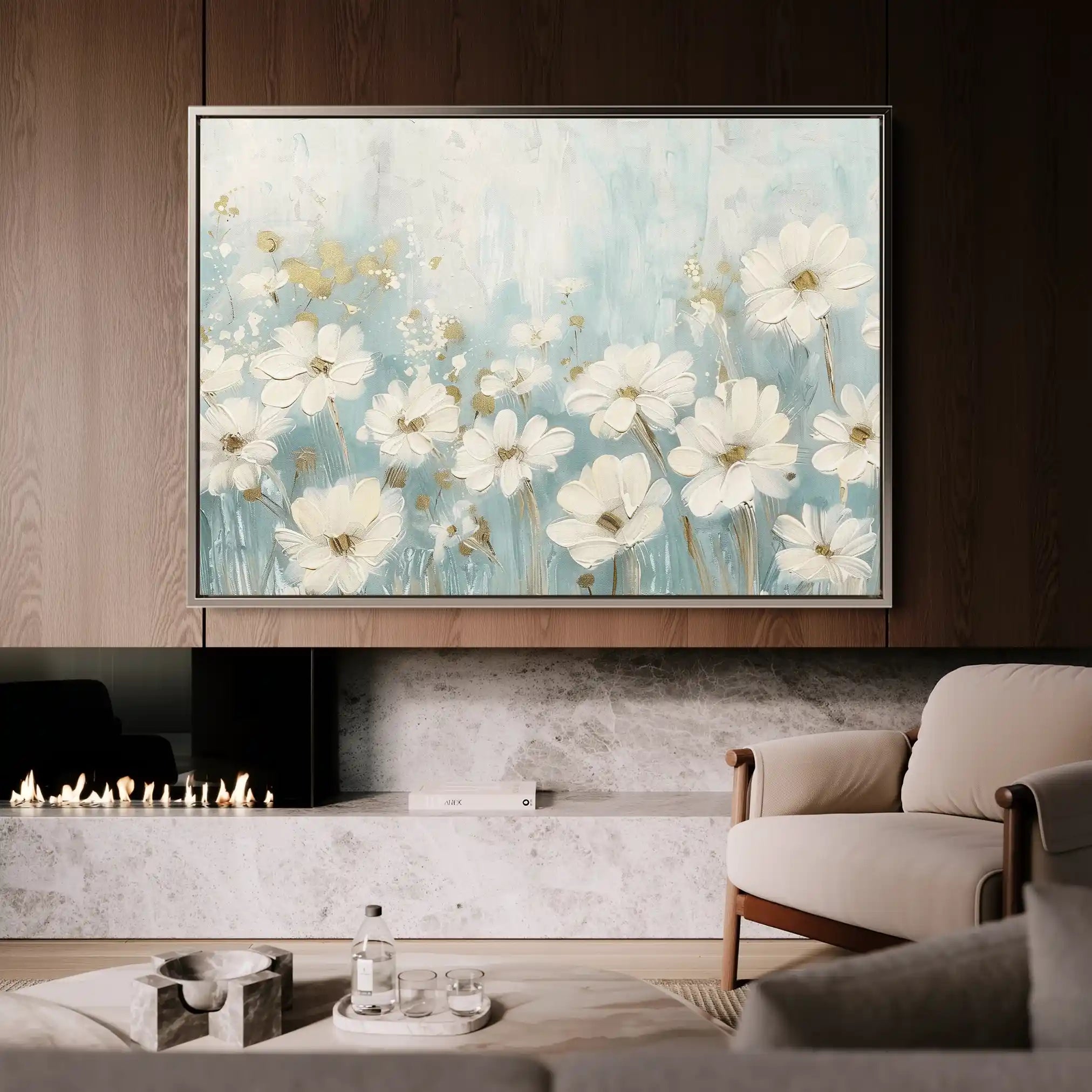 Floral Canvas Wall Art WAD285-F 90 x 60 cm / Stretched on hidden frame