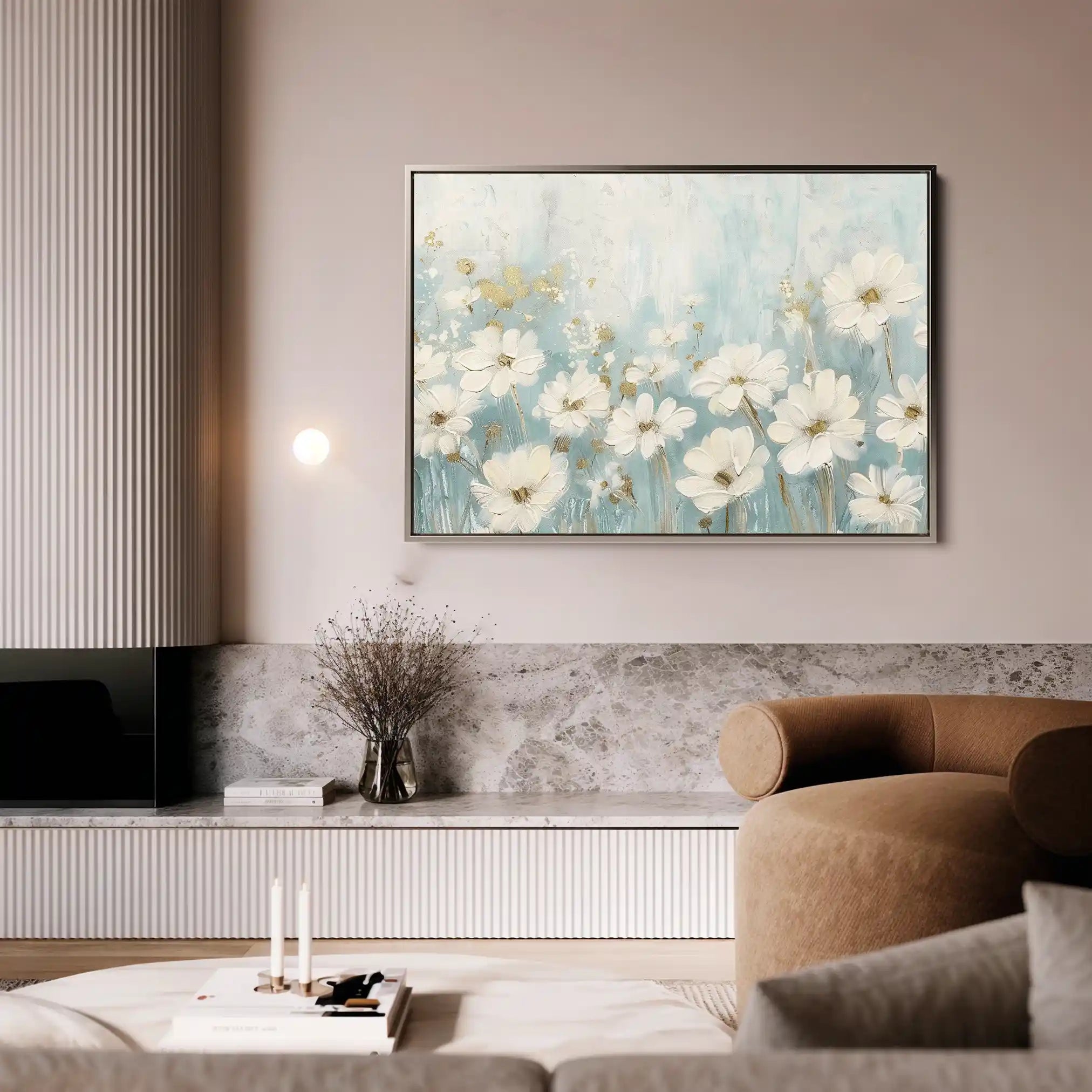 Floral Canvas Wall Art WAD285-F 90 x 60 cm / Stretched on hidden frame