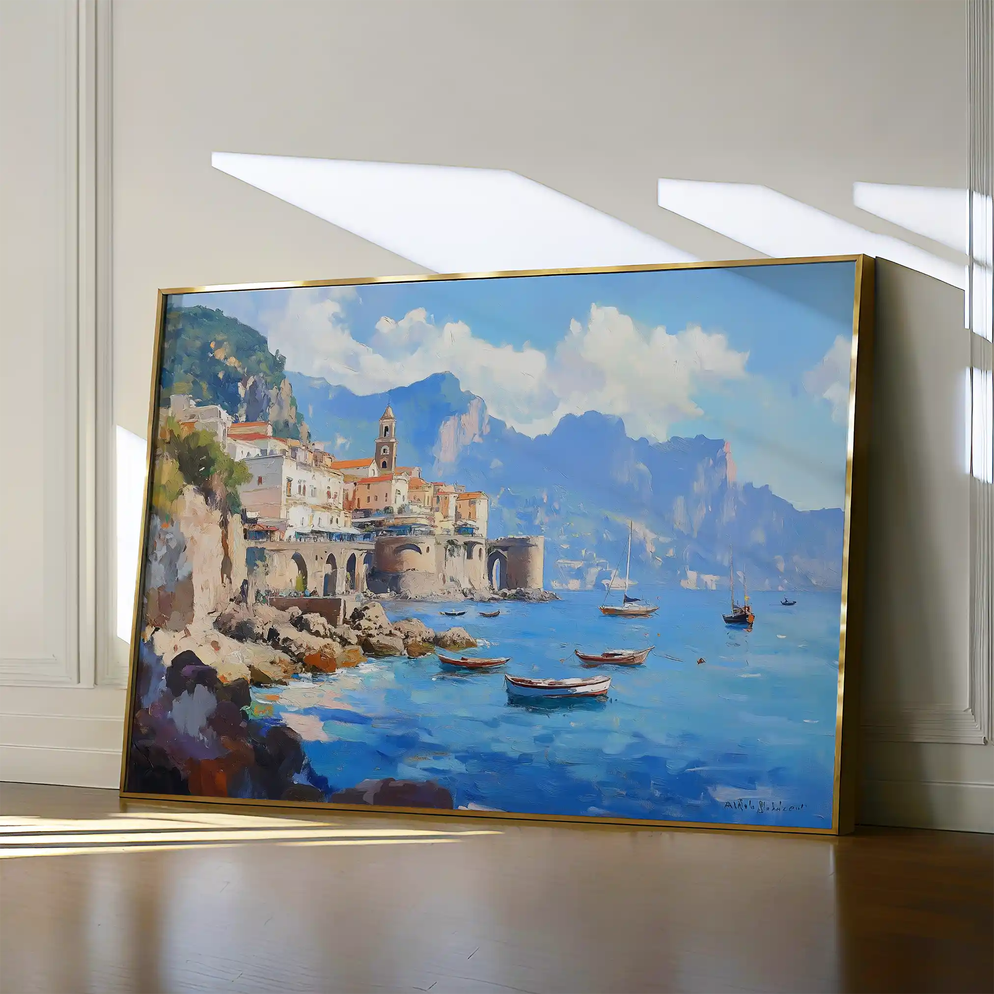 Landscape 286 Canvas Art 90 x 60 cm / Stretched on hidden frame